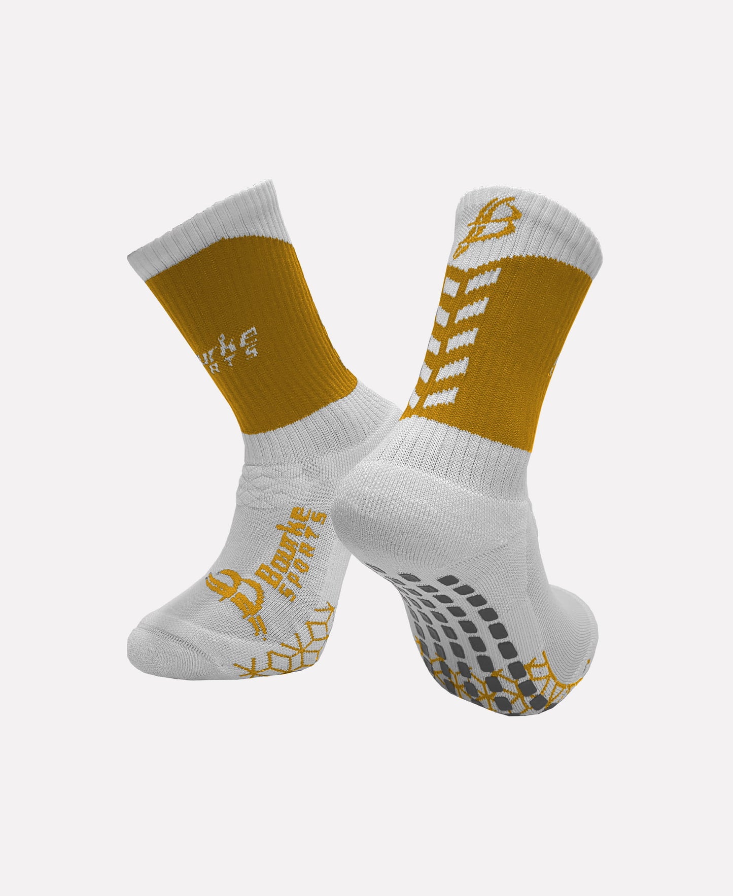 Antrim LGFA Senior Miniz Chevron Socks (White/Amber)
