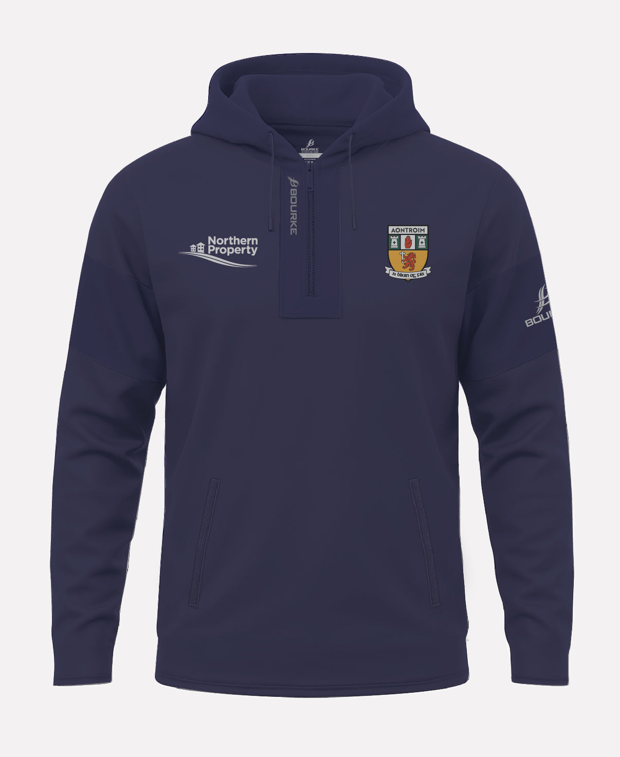 Antrim LGFA Senior TEASRA Half Zip Hoodie (Navy)
