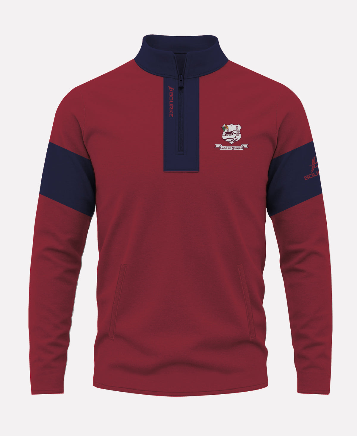 Ballingarry Camogie TEASRA Half Zip (Navy/Maroon)
