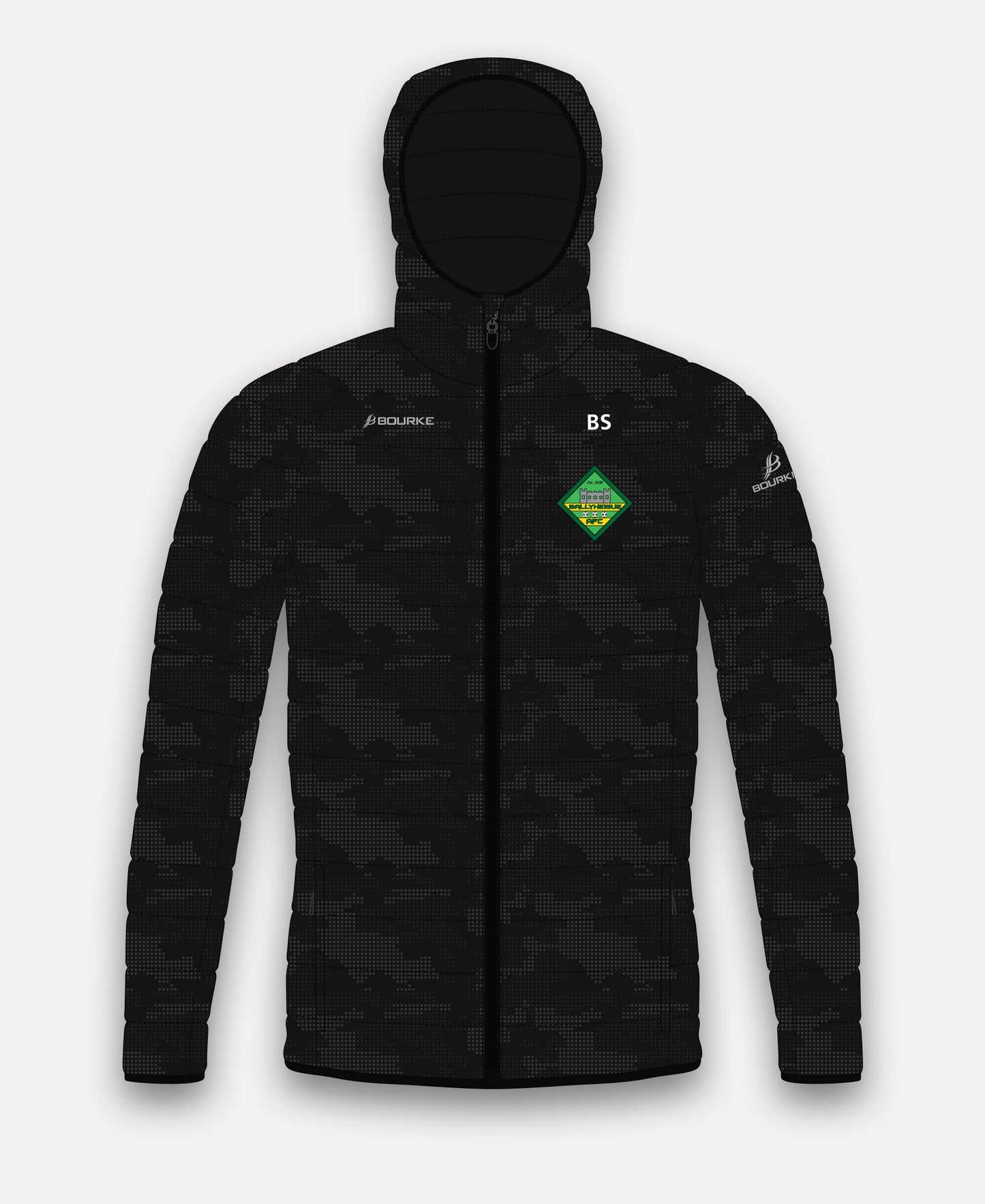 Ballyheigue Athletic FC Reflective Camo Jacket (Black)