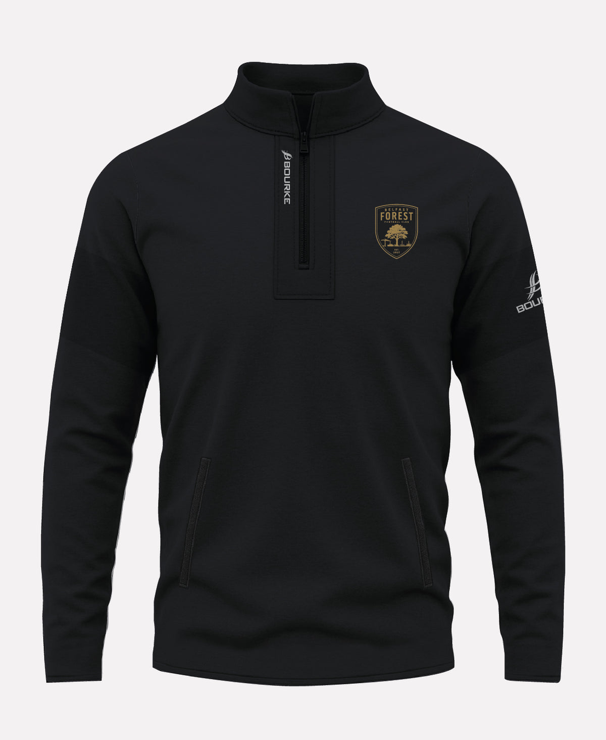 Belfast Forest FC TEASRA Half Zip (Black)