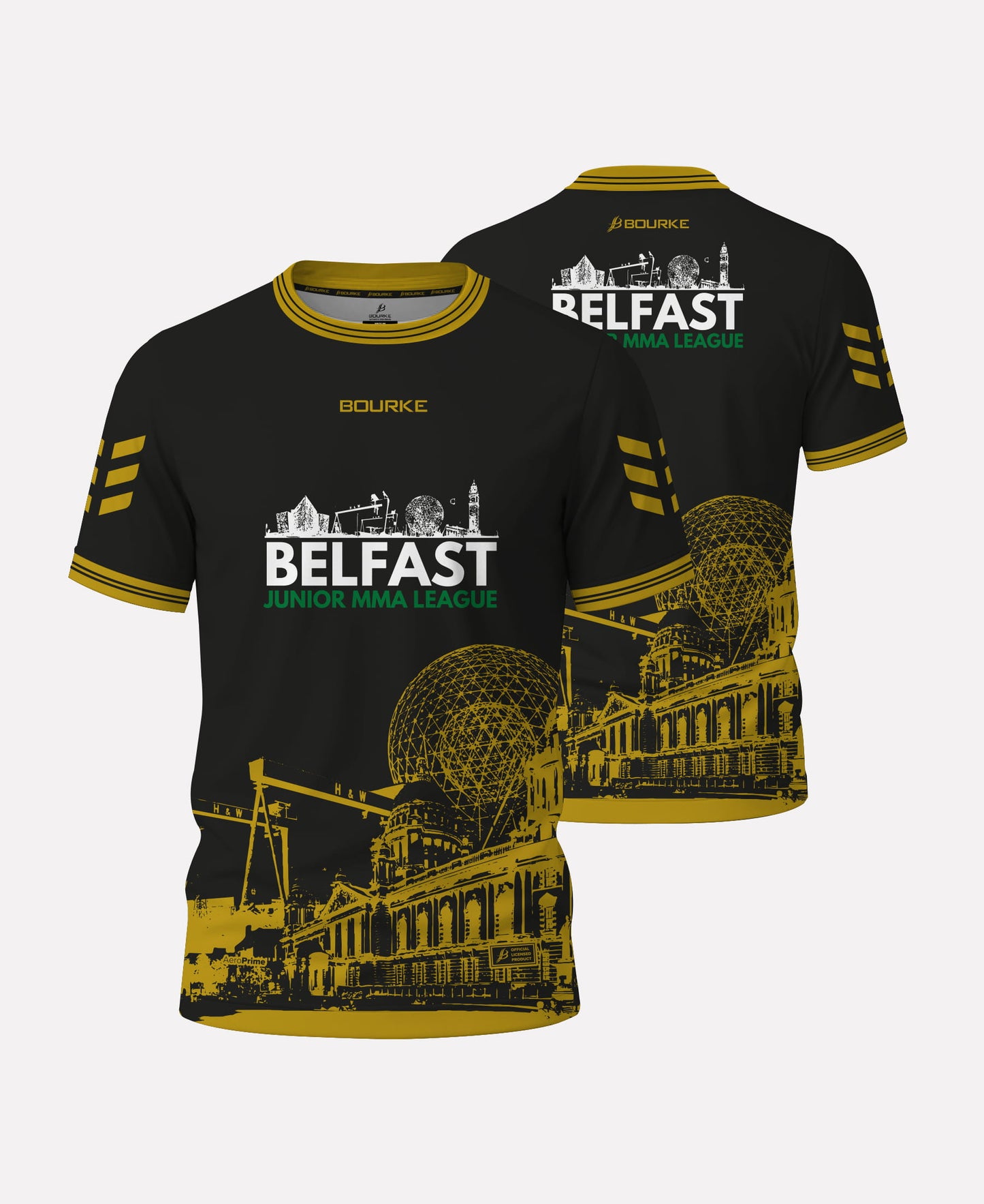 Belfast Junior MMA League Jersey (Black/Gold)