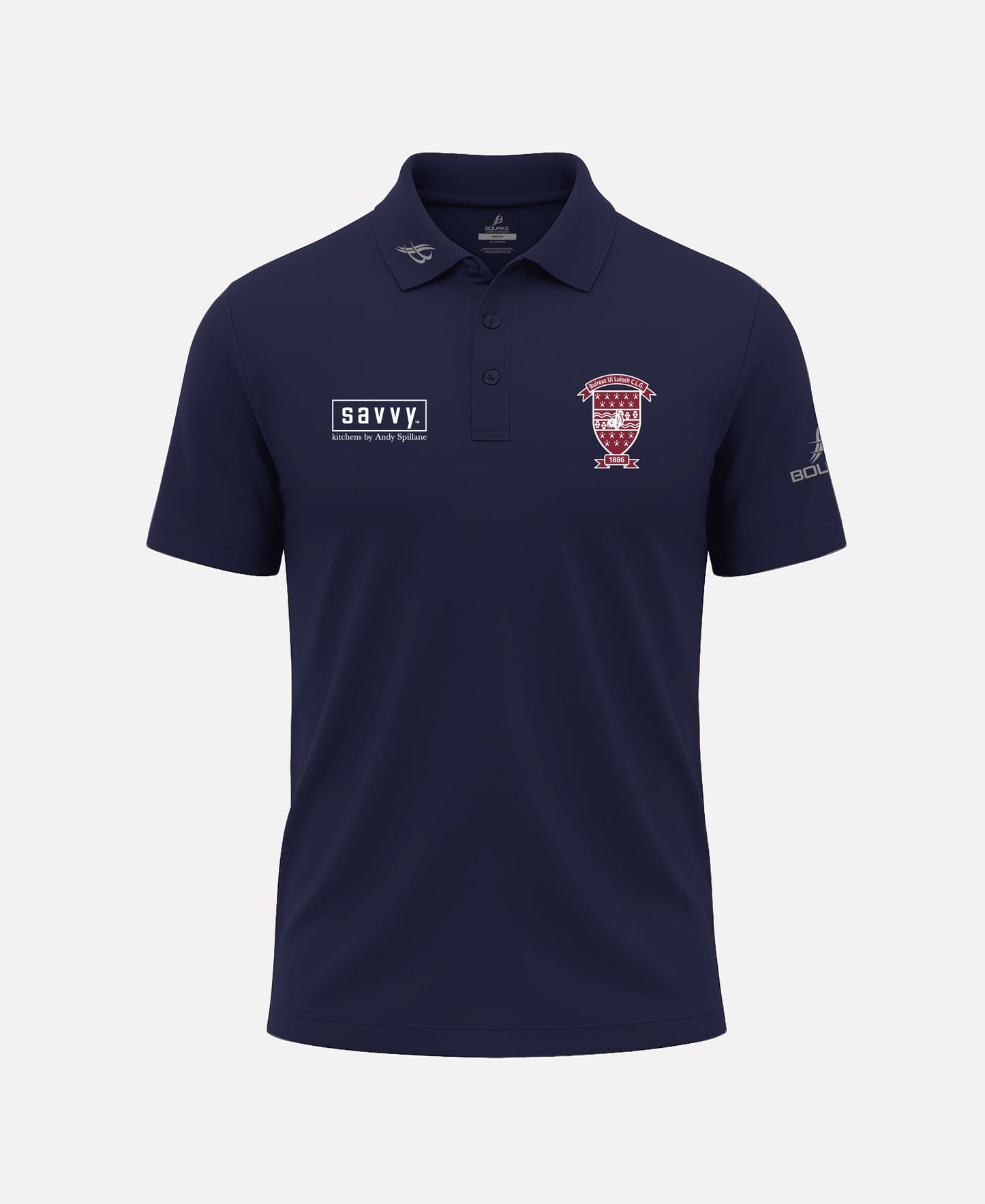 Borris-Ileigh GAA FORTIS Polo Shirt (Navy)