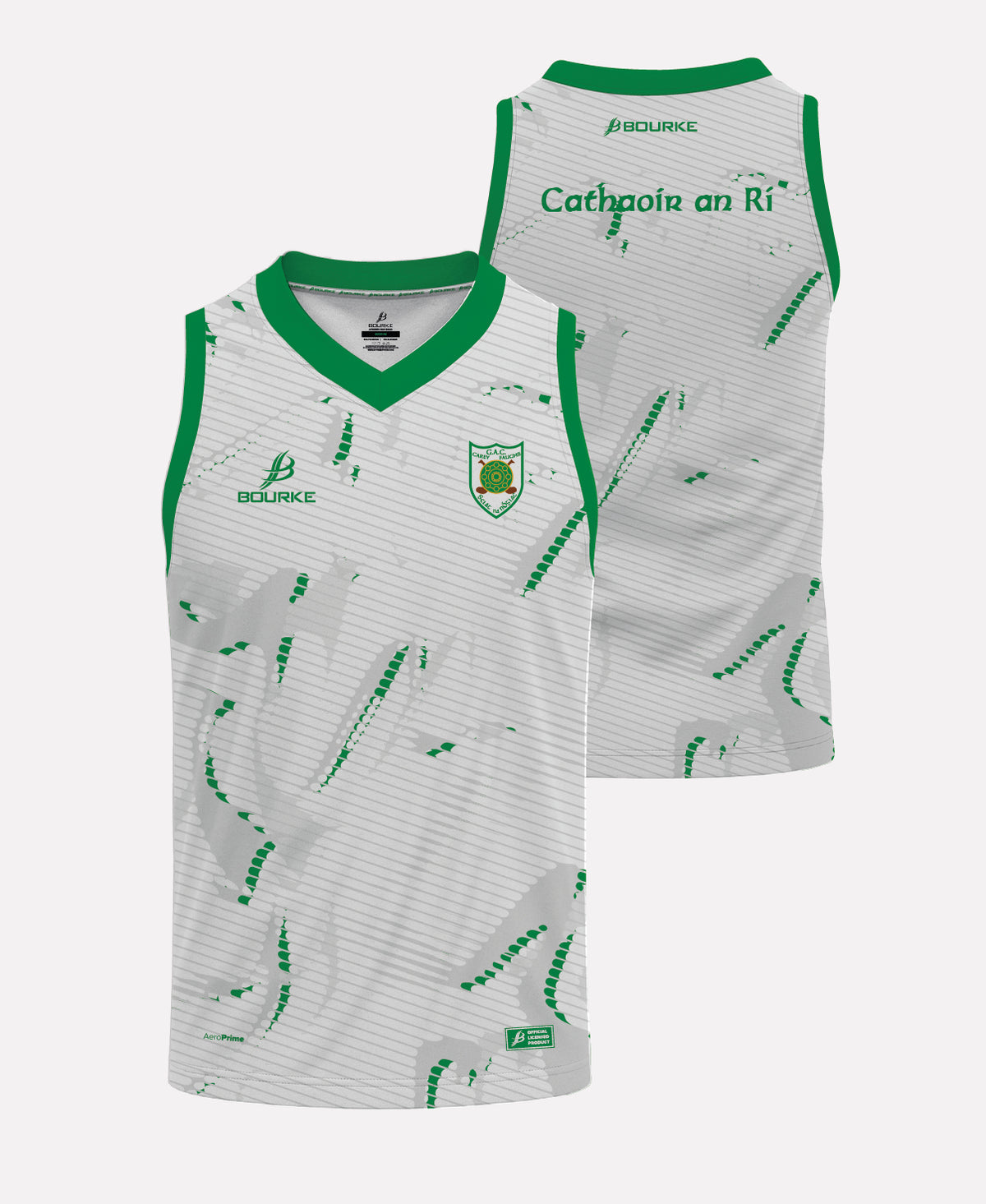 Carey Faughs Training Singlet 26/27 (White/Green)