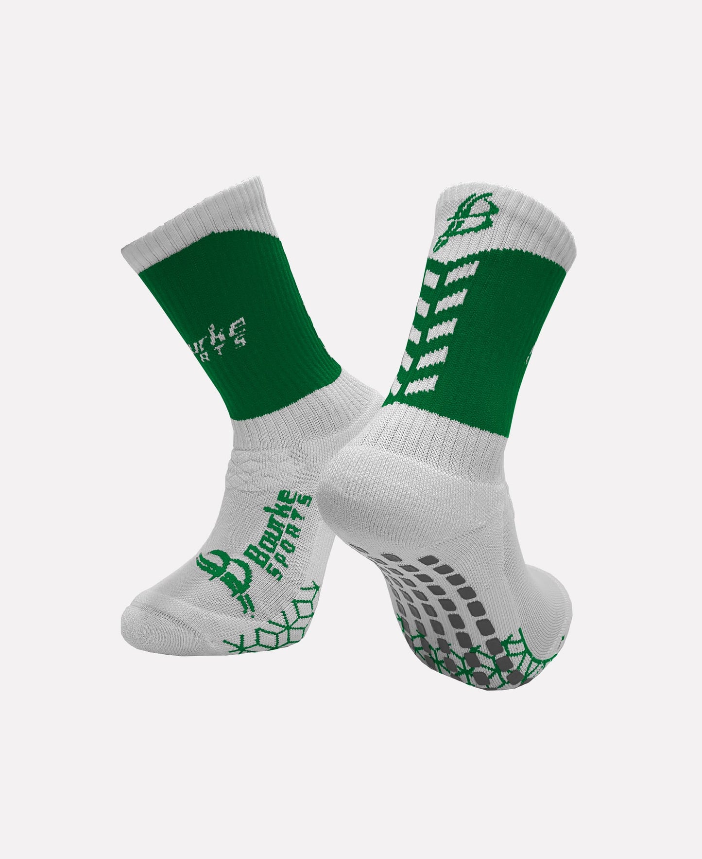 Carey Faughs Miniz Chevron Socks (Green/White)