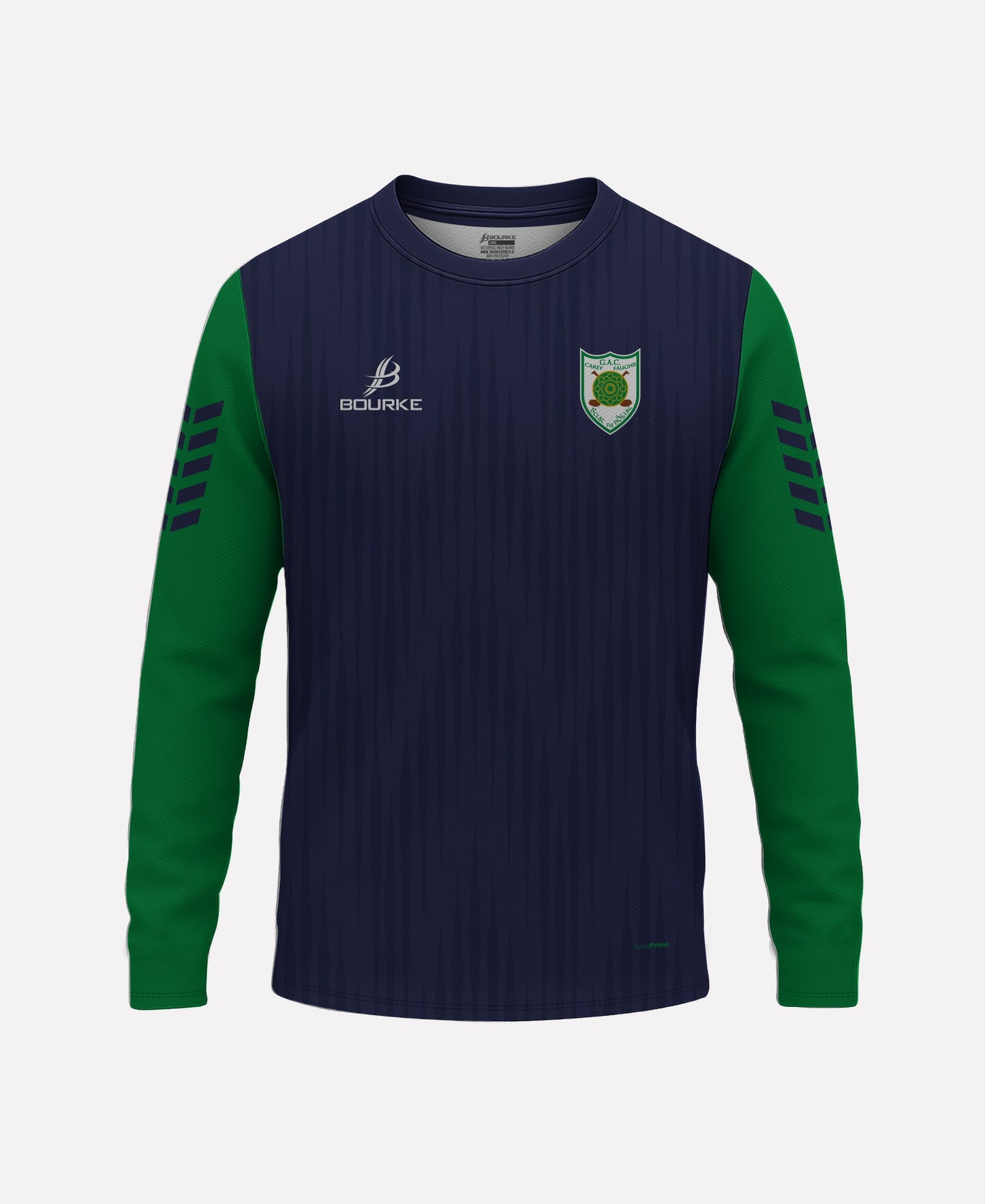 Carey Faughs Warm Up Top (Navy/Green)