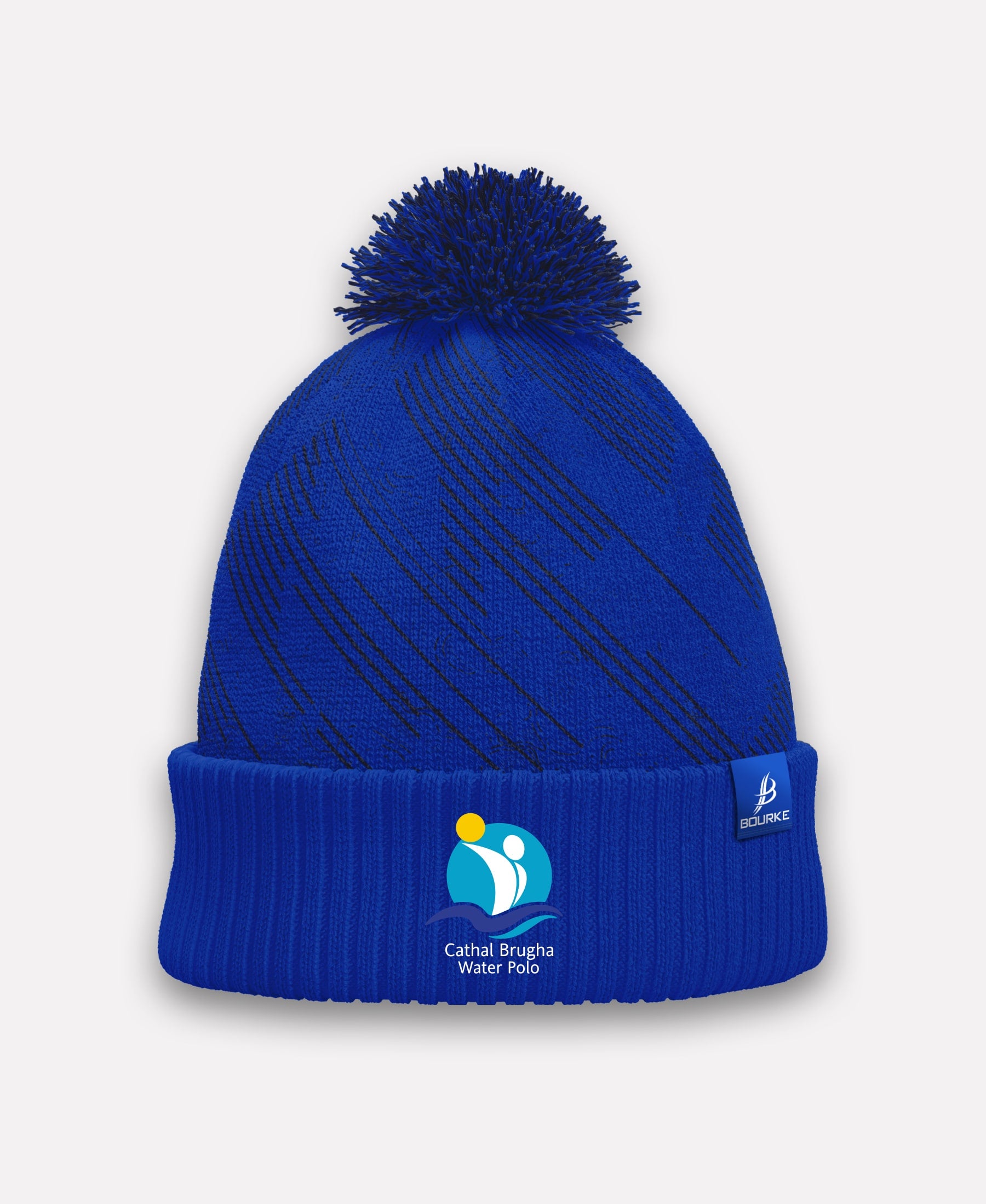 Cathal Brugha Water Polo BARR Bobble Hat (Navy/Blue)