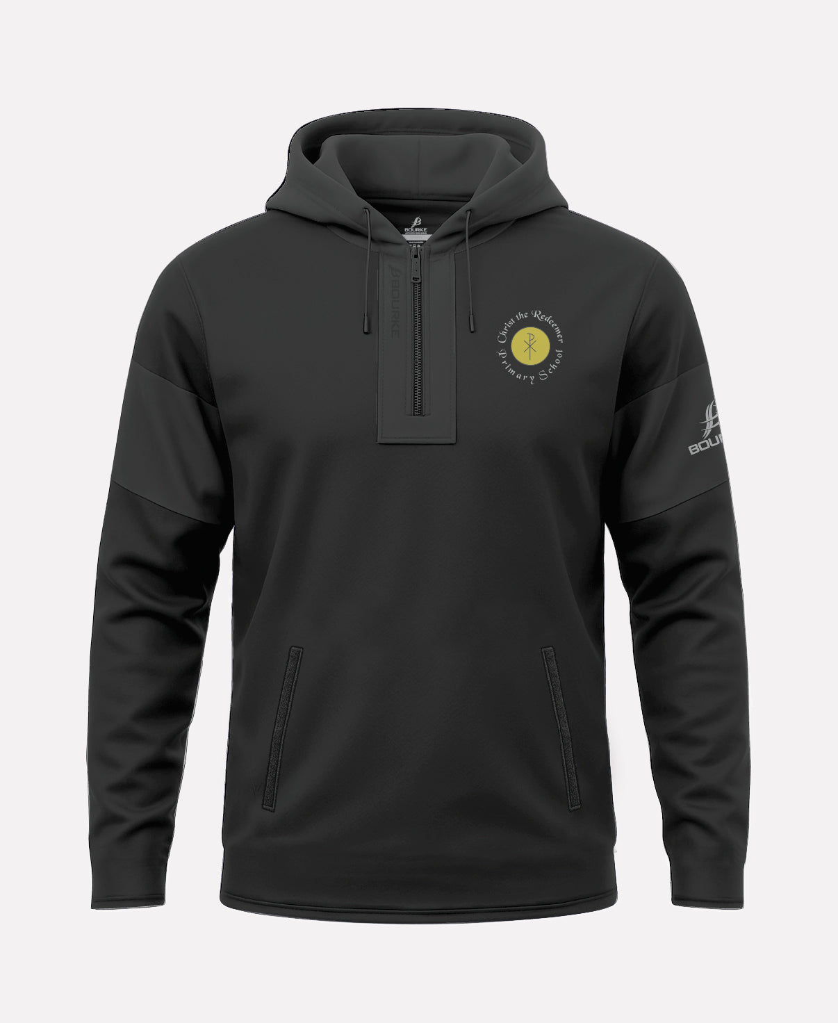 Christ The Redeemer PS Staff TEASRA Half Zip Hoodie (Black)