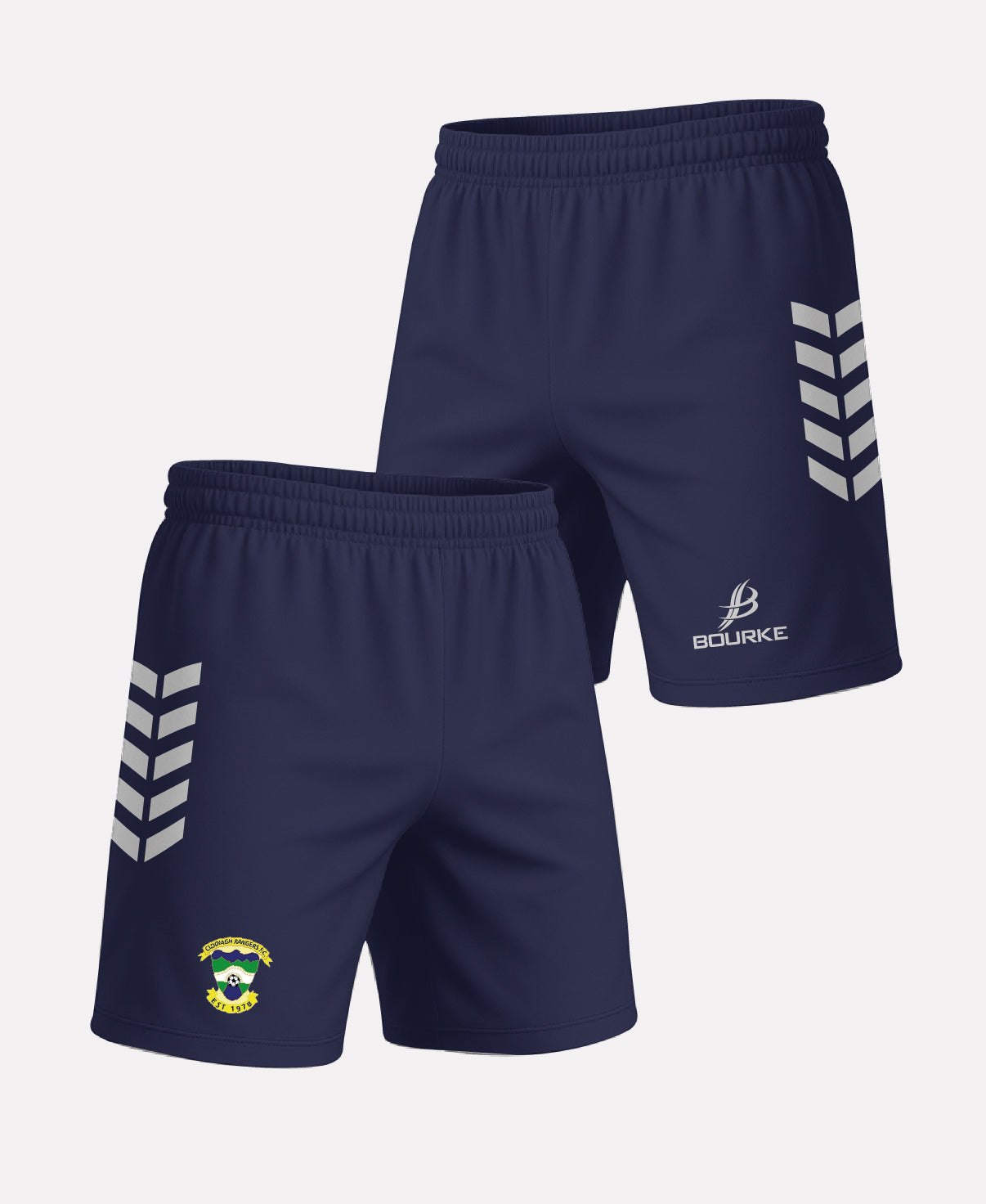 Clodiagh Rangers FC Match Shorts (Navy/White)