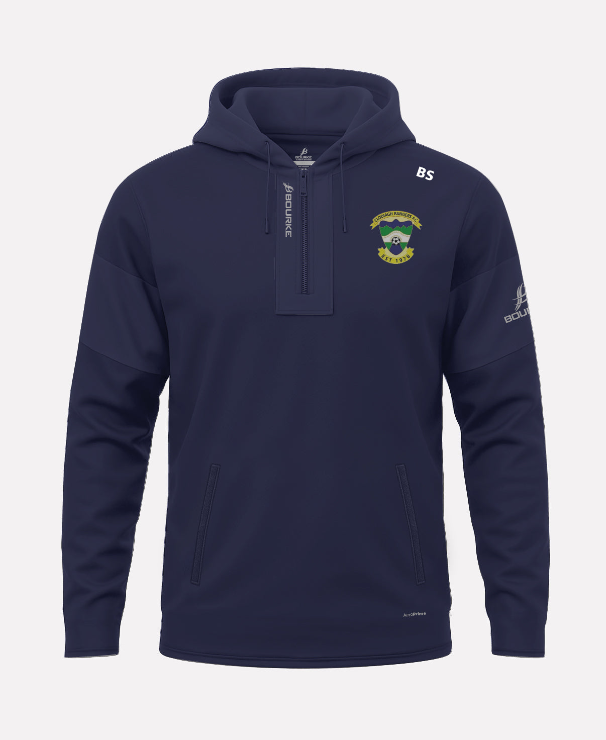 Clodiagh Rangers FC TEASRA Half Zip Hoodie (Navy)