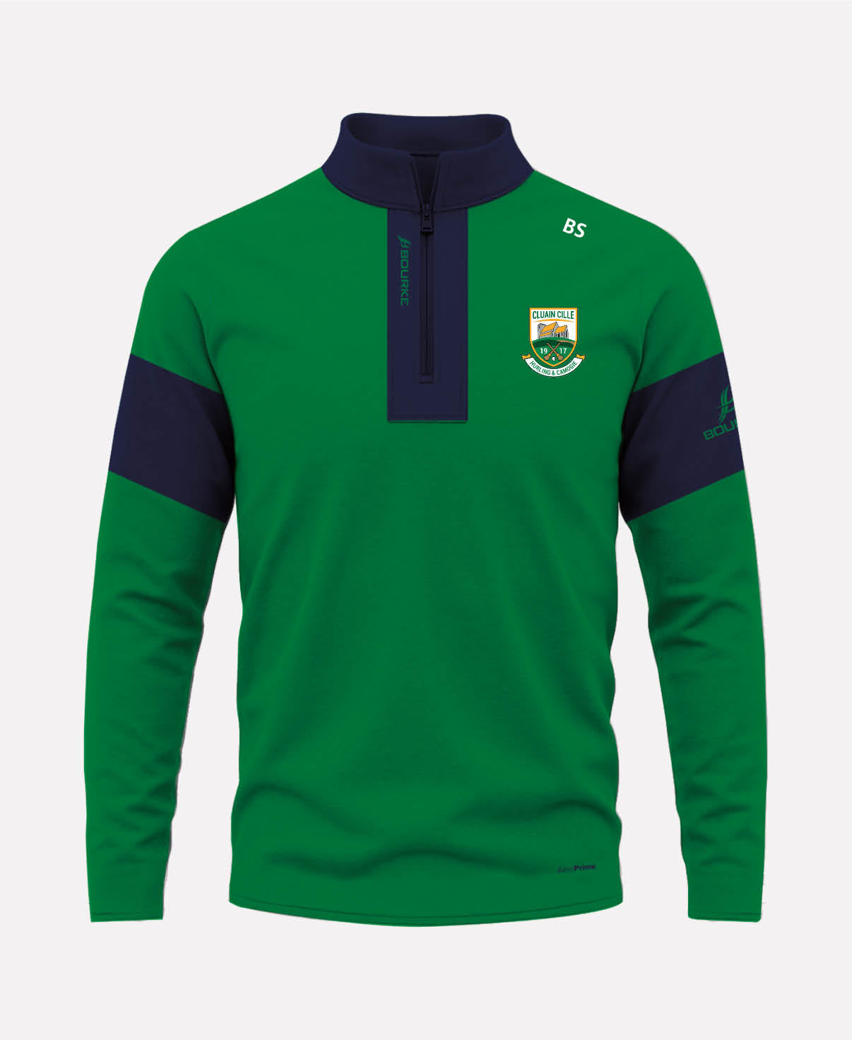Clonkill Camogie TEASRA Half Zip (Green/Navy)