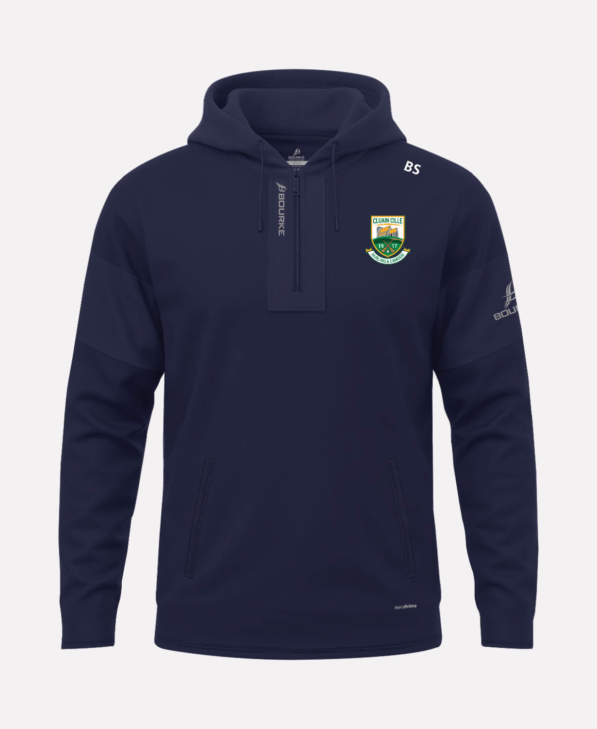 Clonkill Camogie TEASRA Half Zip Hoodie (Navy)