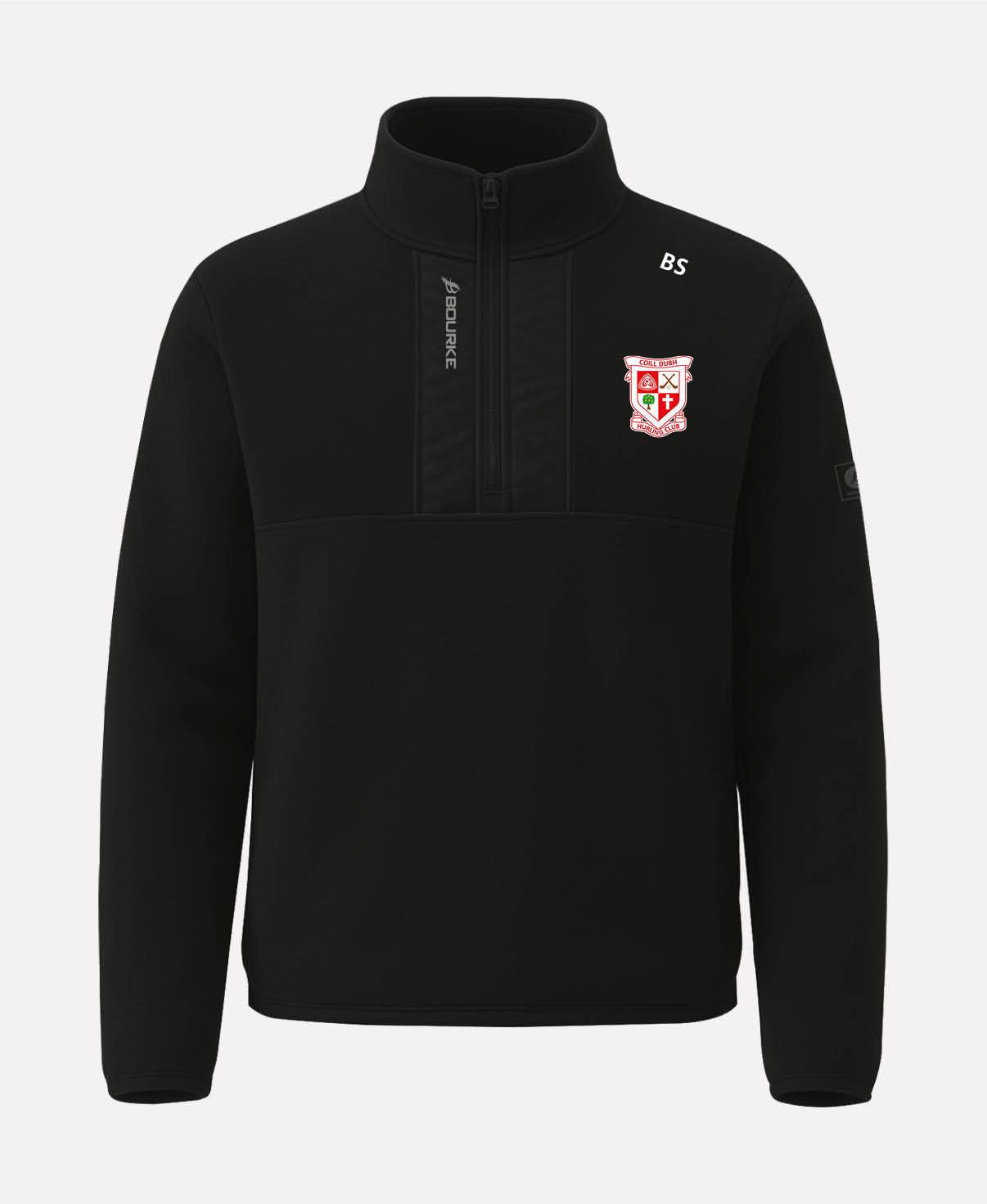 Coill Dubh Hurling Club TEASRA Half Zip Fleece (Black)