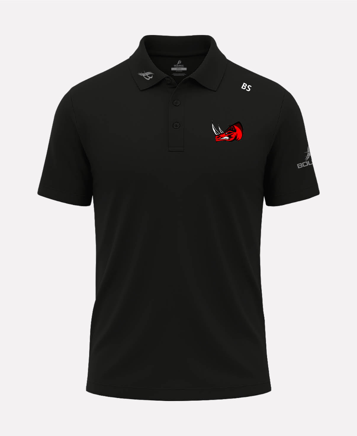 D15 Rhinos FORTIS Polo Shirt (Black)
