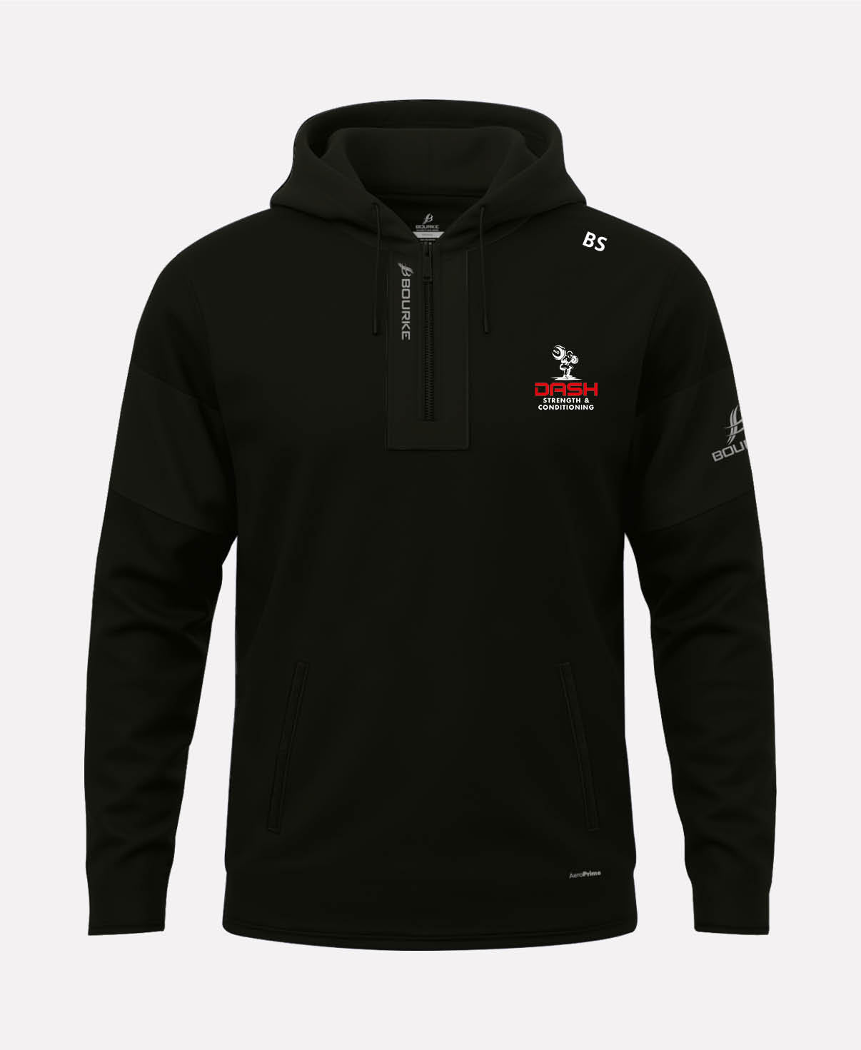 Dash Strength & Conditioning TEASRA Half Zip Hoodie (Black)