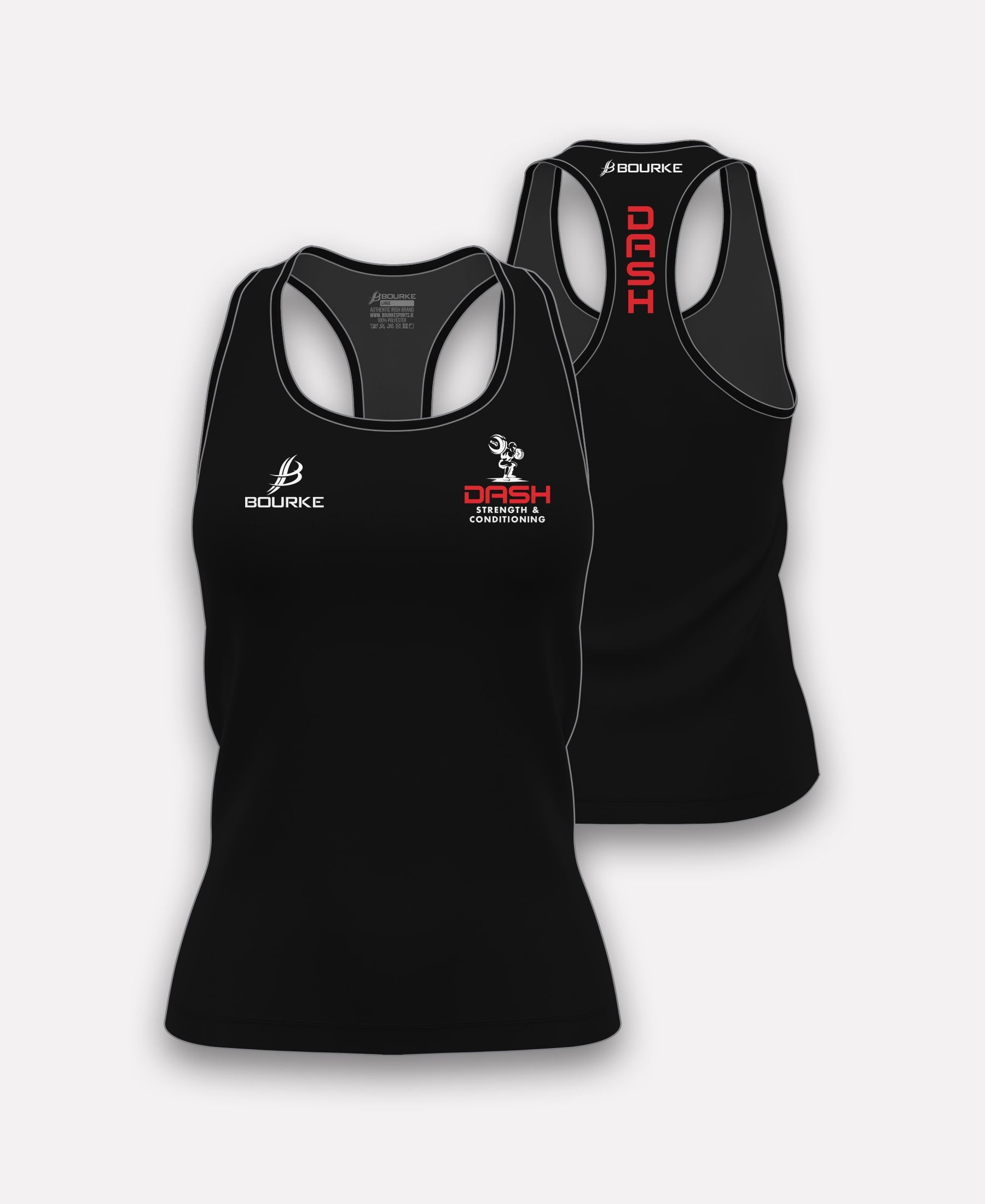 DASH Strength & Conditioning Ladies Vest (Black)