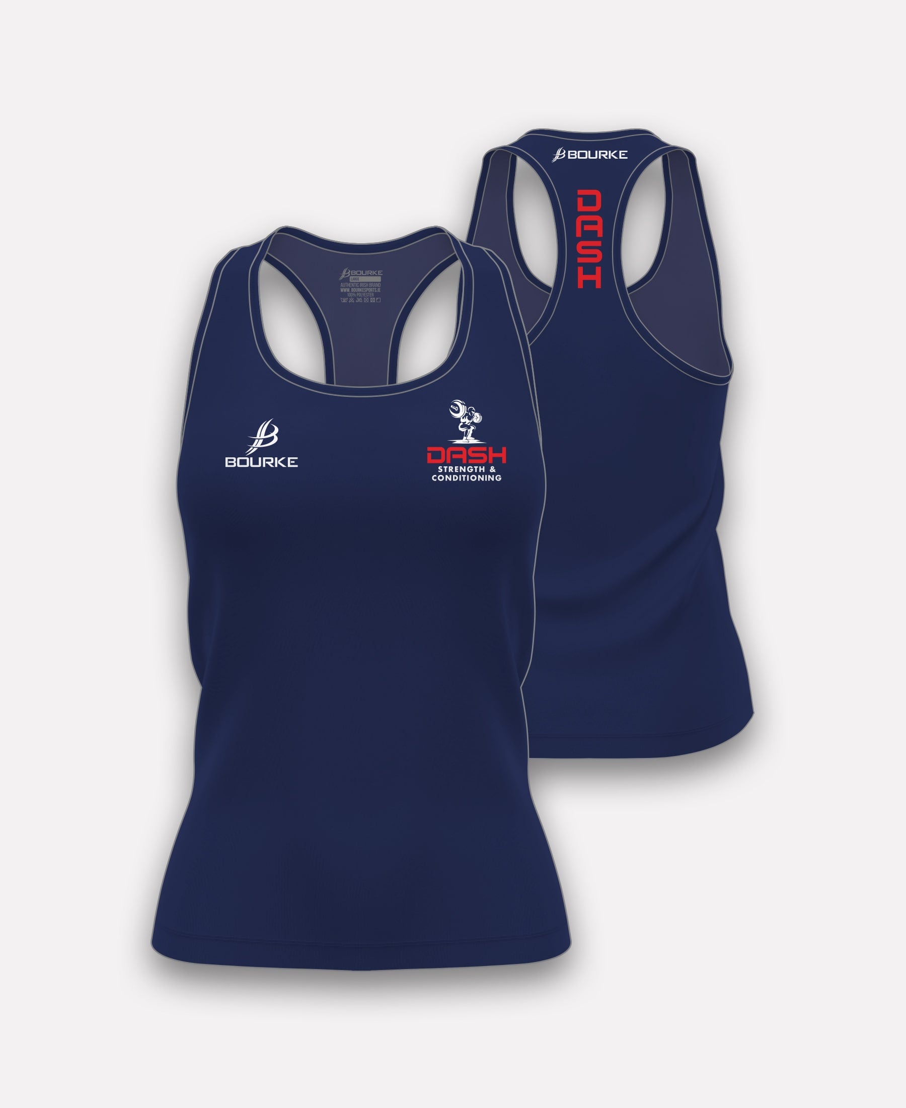 DASH Strength & Conditioning Ladies Vest (Navy)