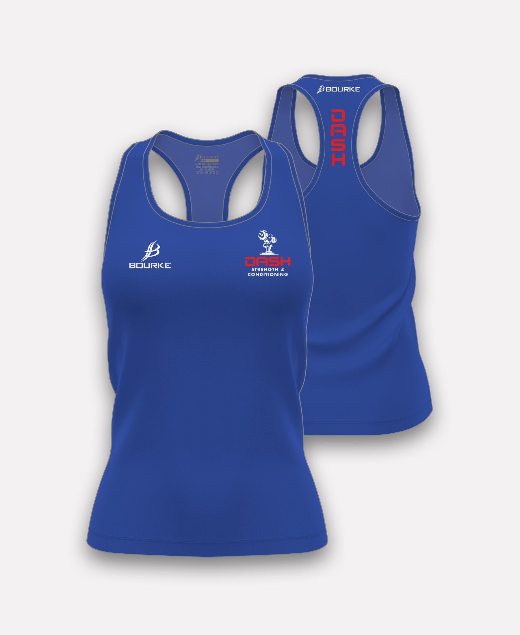 DASH Strength & Conditioning Ladies Vest (Blue)