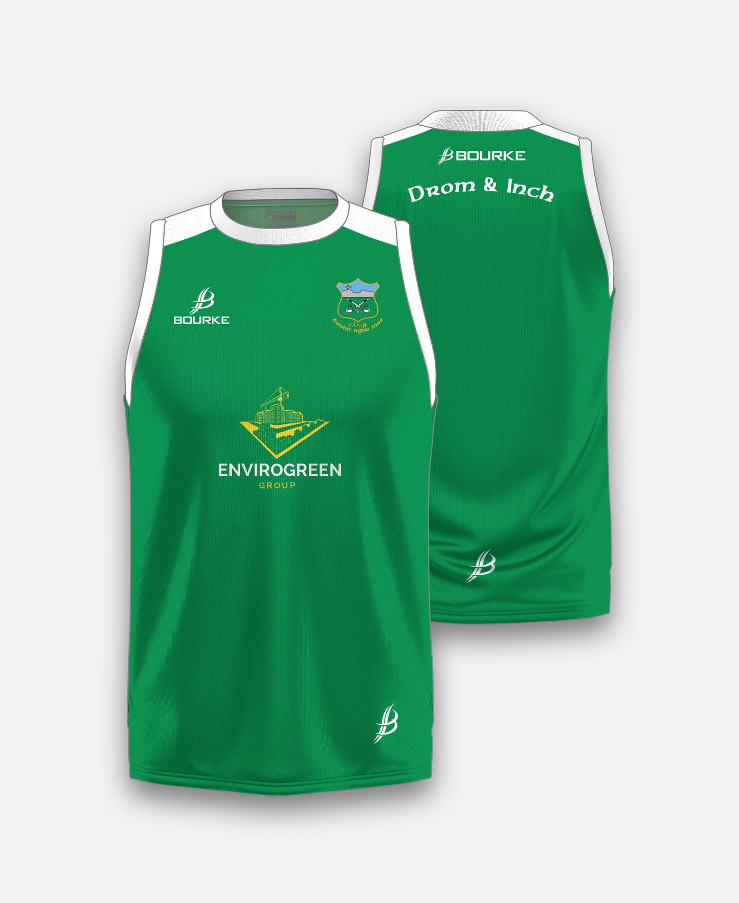 Drom & Inch GAA Singlet (Green)