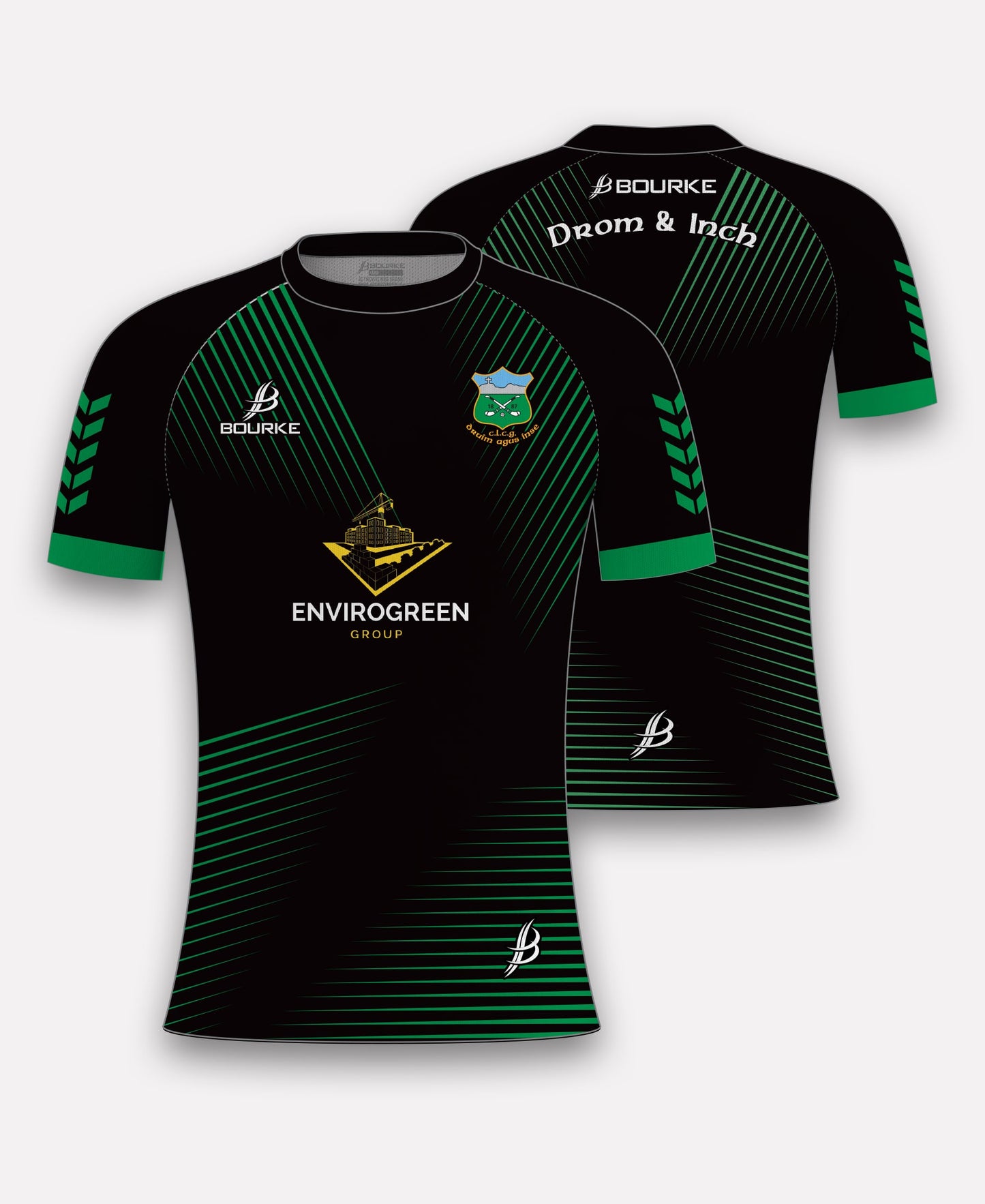 Drom & Inch GAA Training Jersey (Black)