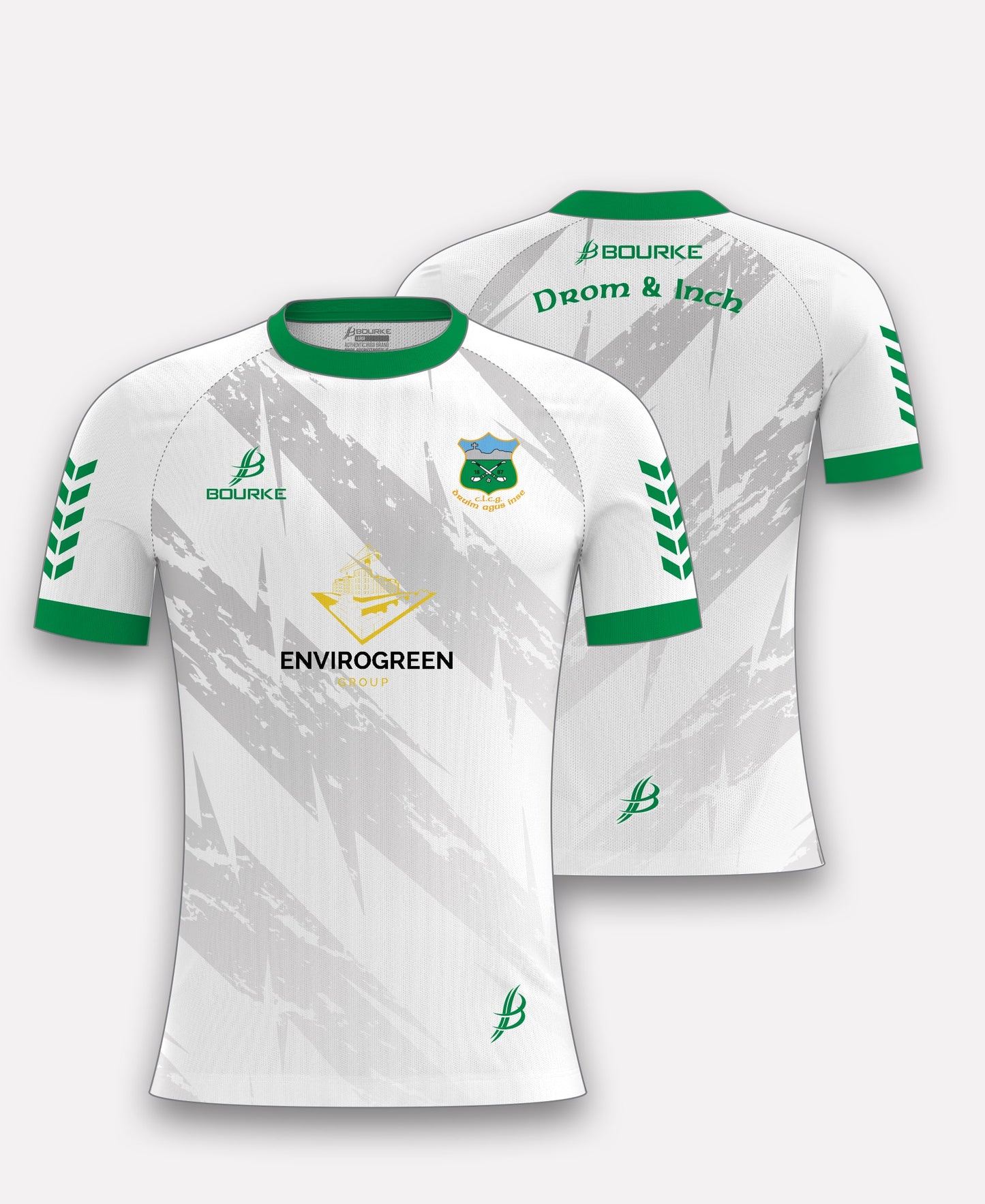 Drom & Inch GAA Training Jersey (White)