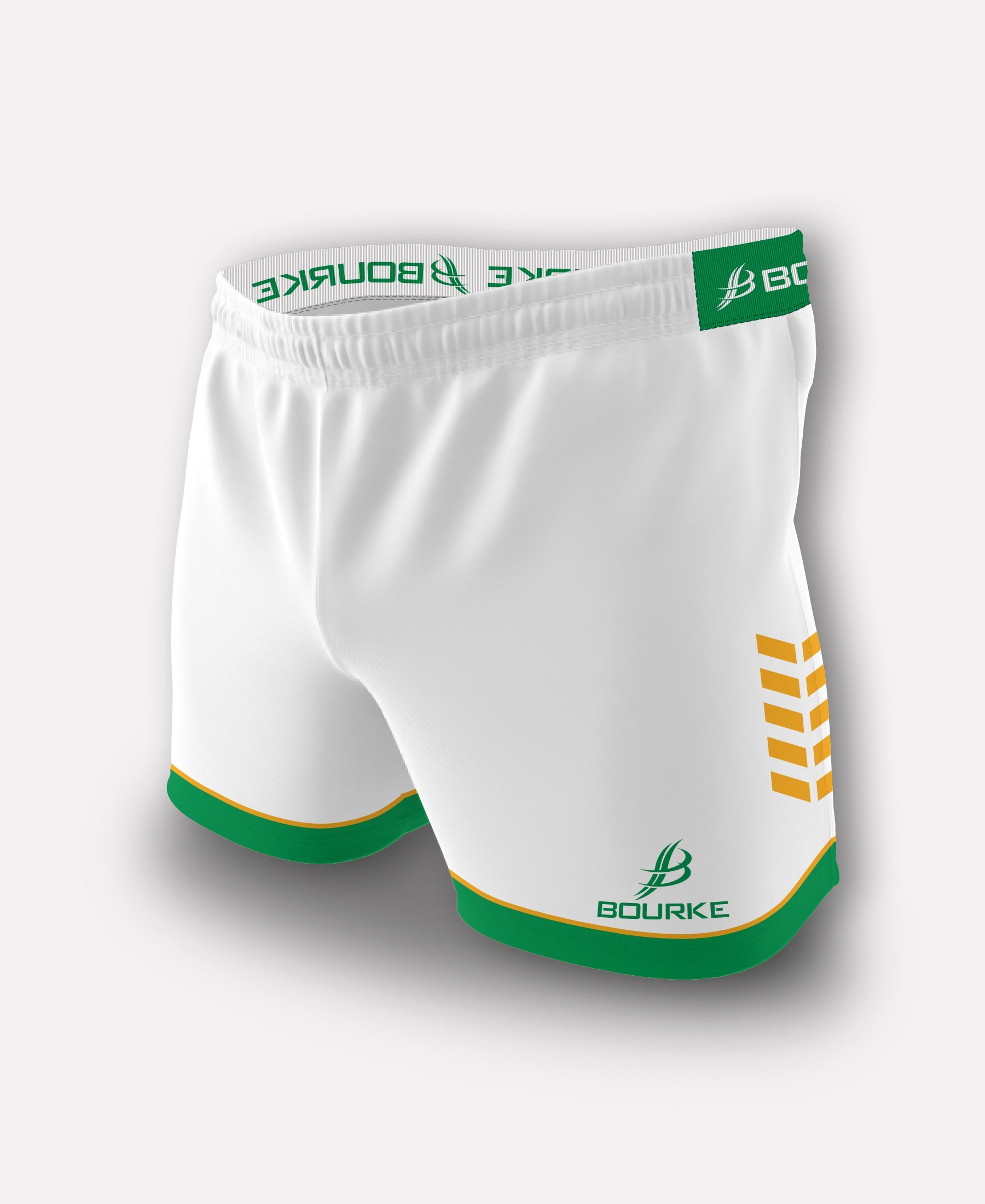 Flex Chevron Adult Shorts (White/Green/Amber)