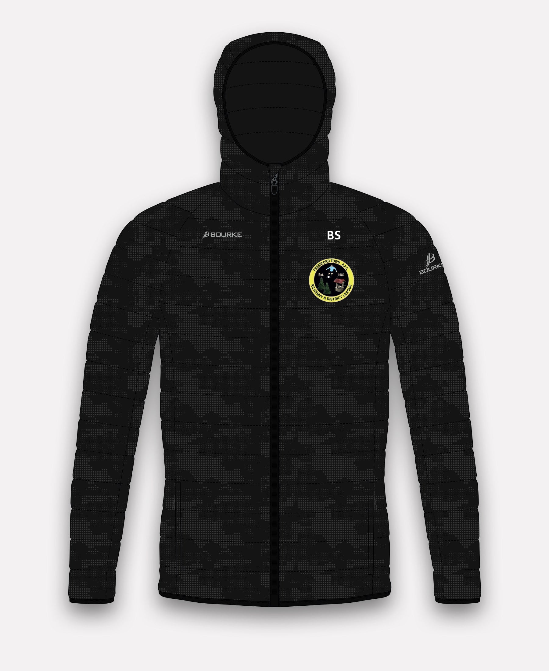 Freshford Town FC Reflective Camo Jacket (Black)
