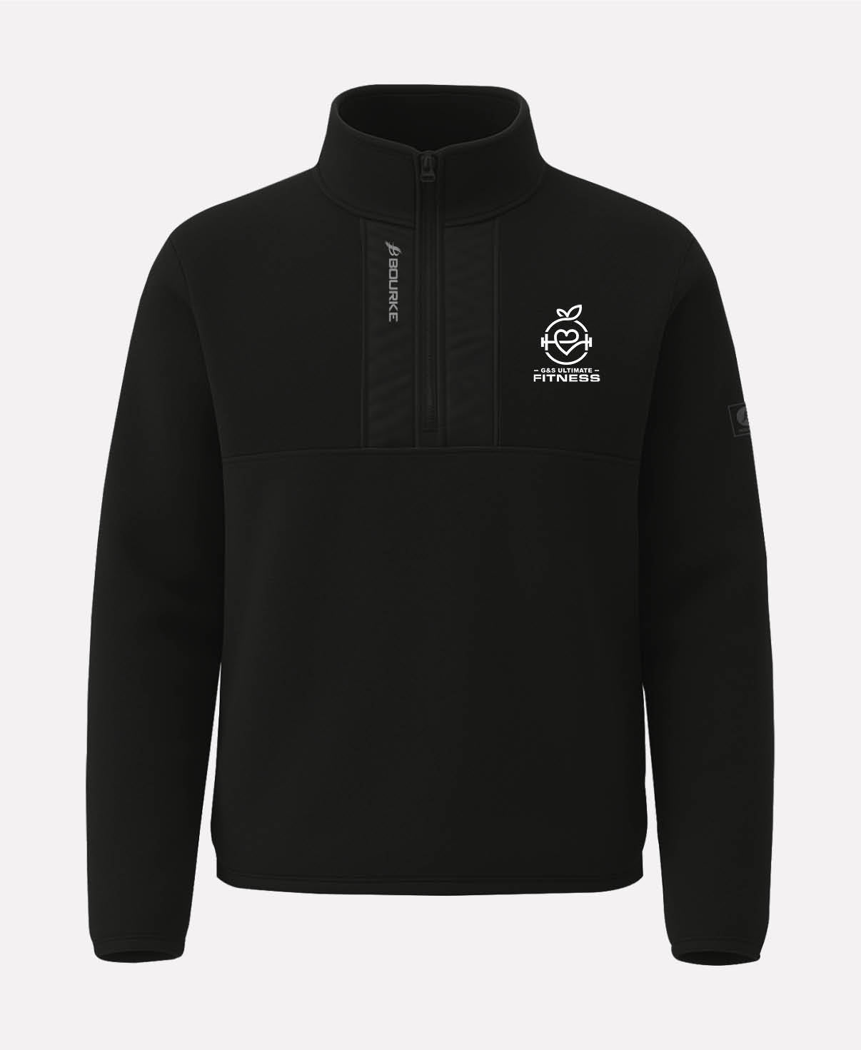 G&S Ultimate Fitness TEASRA Half Zip Fleece (Black)