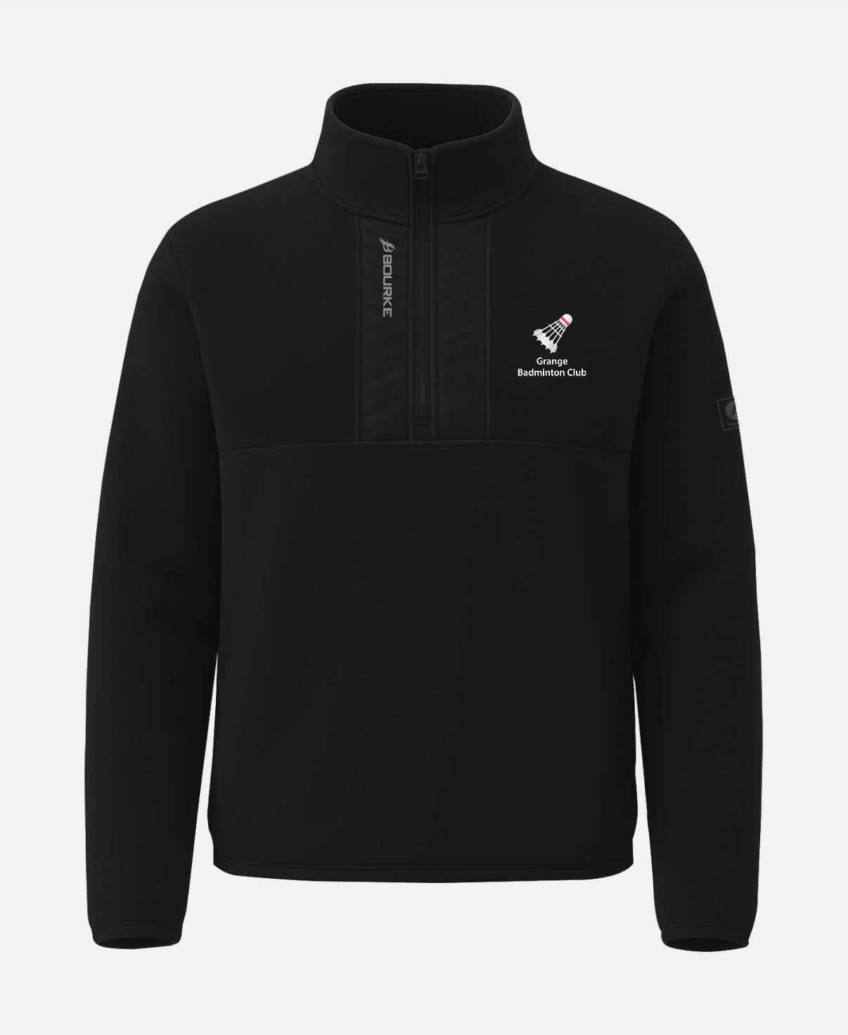 Grange Badminton TEASRA Half Zip Fleece (Black)
