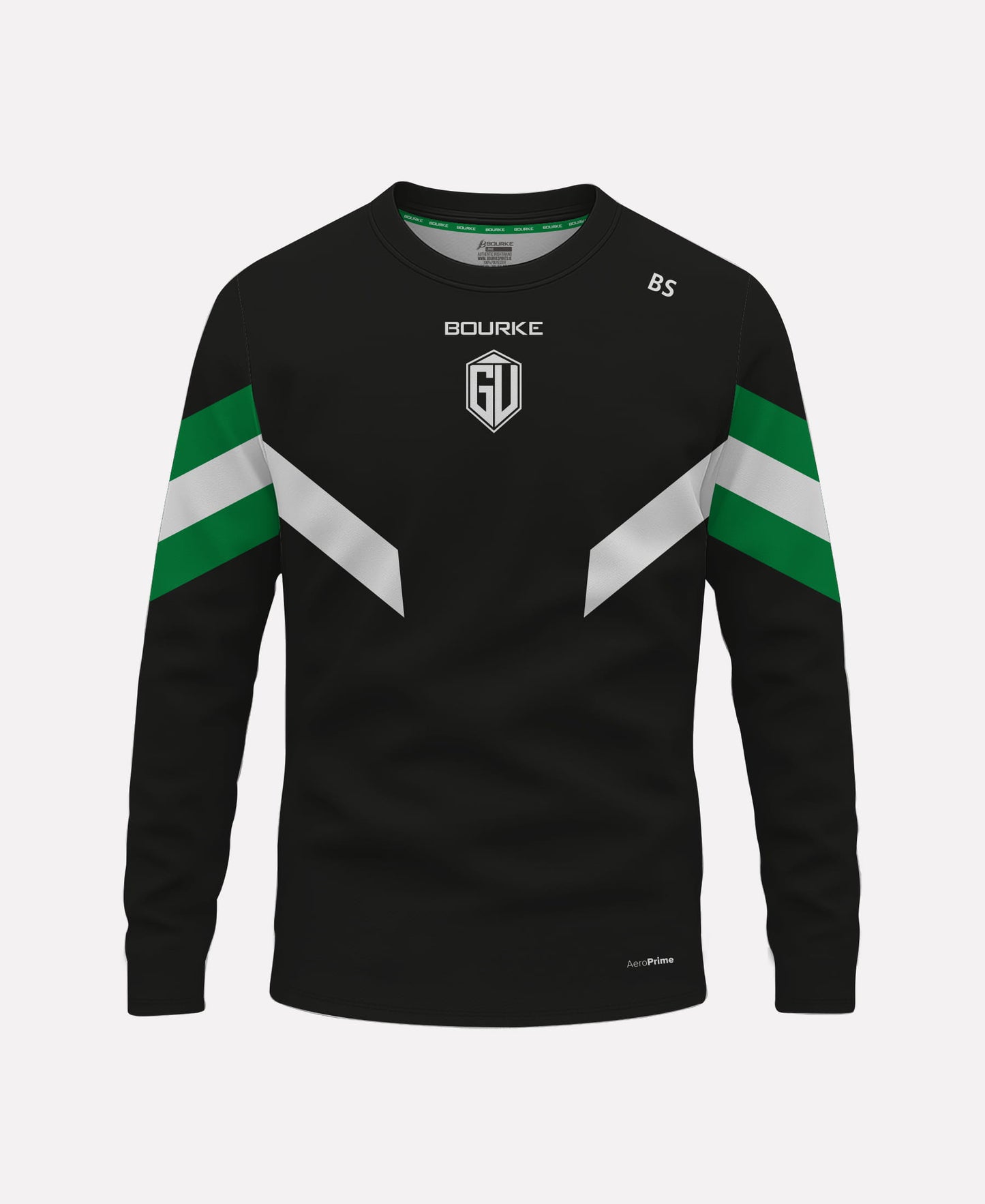 Grange United FC Warm Up Crew Neck (Black/Green/White)
