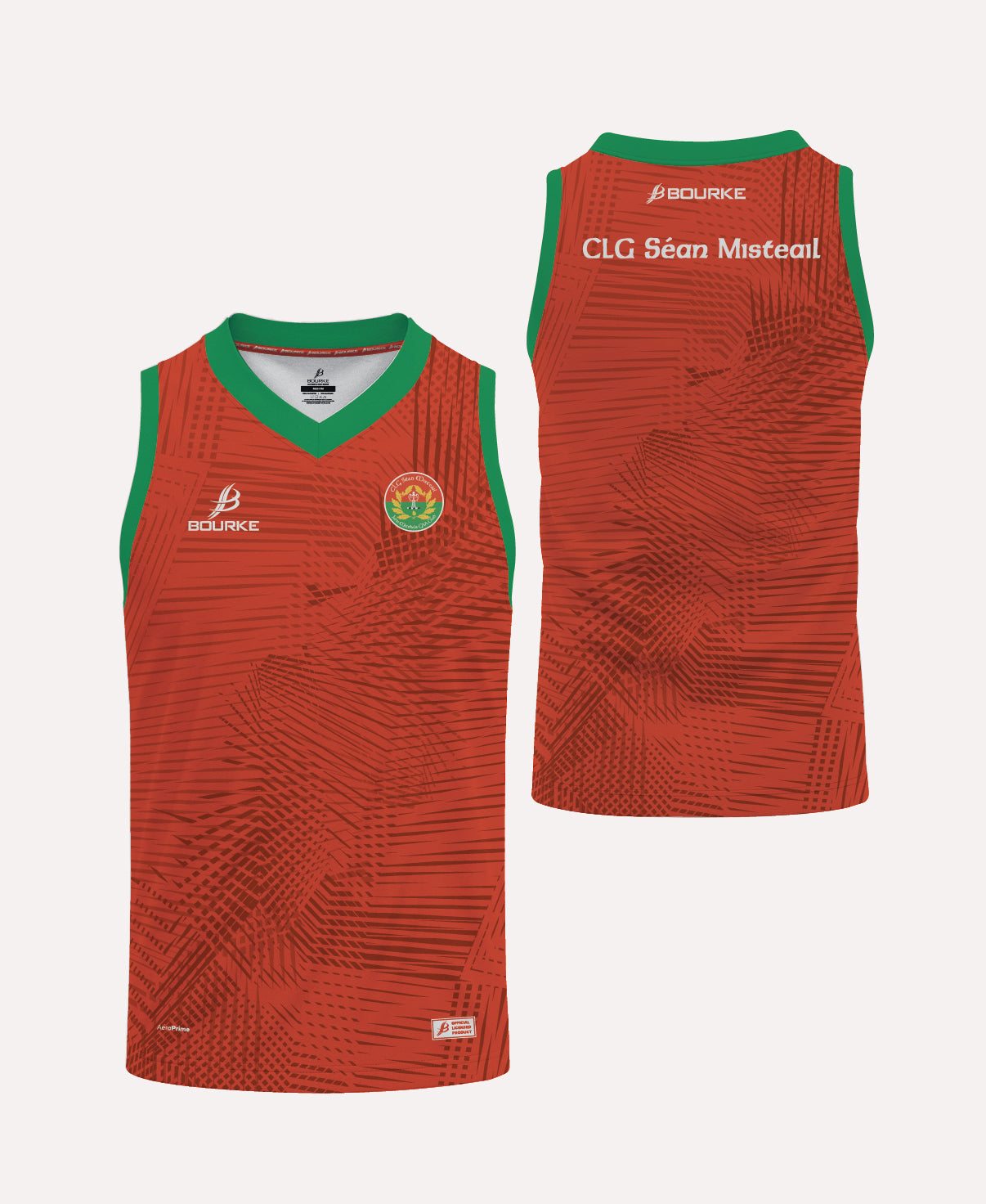 John Mitchels GAA Singlet (Red/Green)