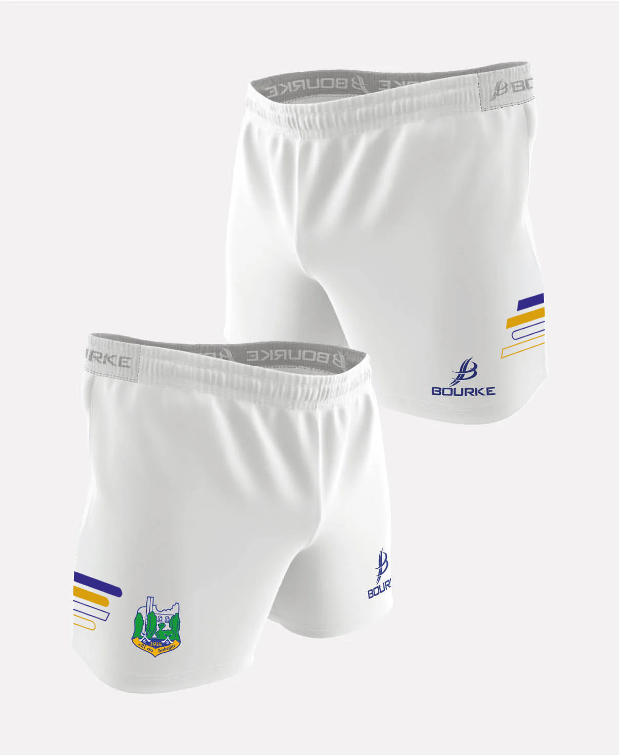 Kiladangan Juvenile GAA Flex Shorts 2025/26 (White/Blue/Amber)