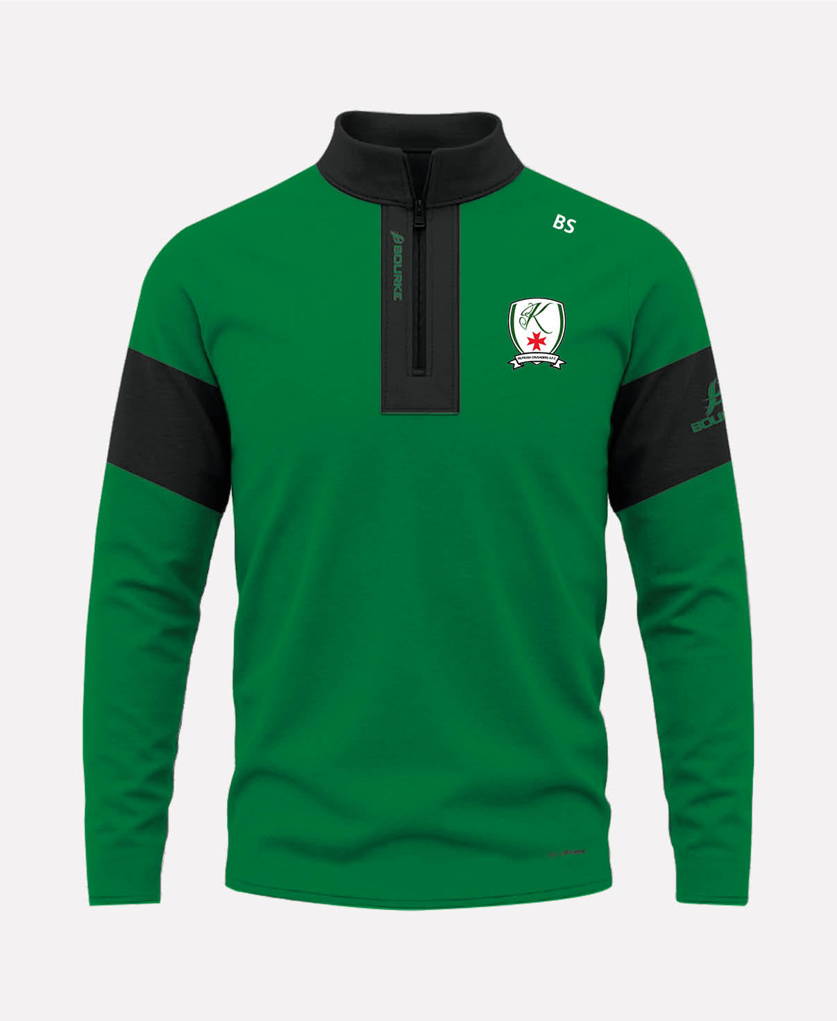 Kilfrush Crusaders FC TEASRA Half Zip (Black/Green)