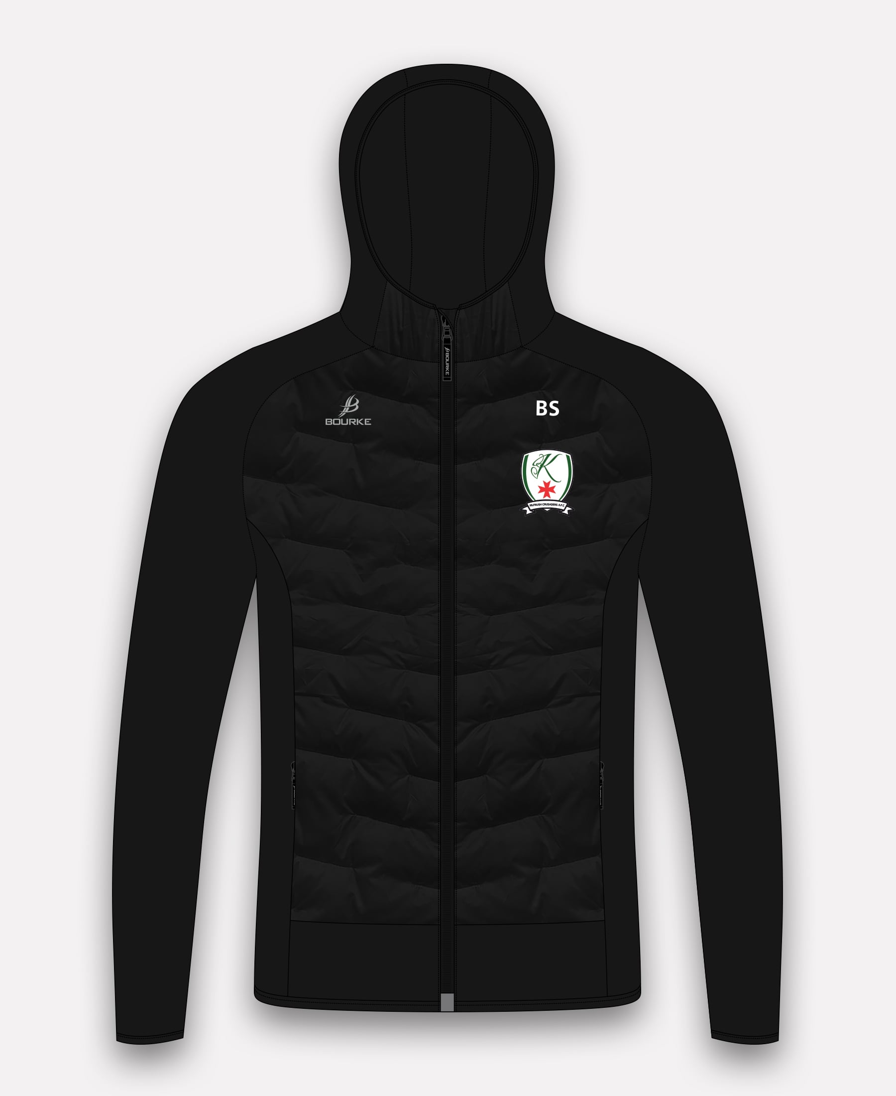 Kilfrush Crusaders FC Croga Ladies Hybrid Jacket (Black)