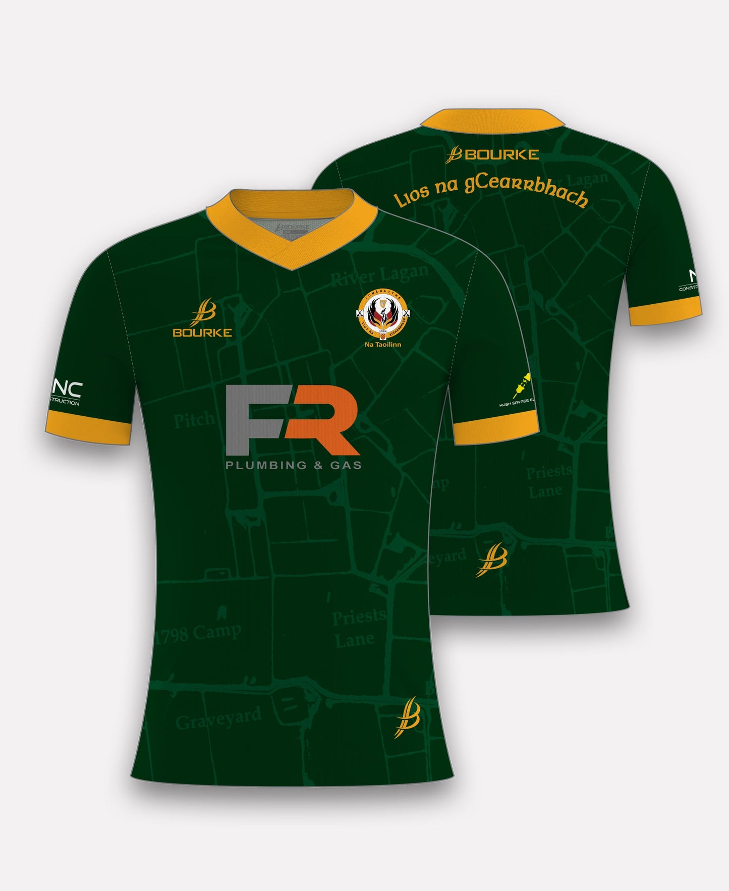 Lisburn Social Hurling Jersey (Green/Amber)