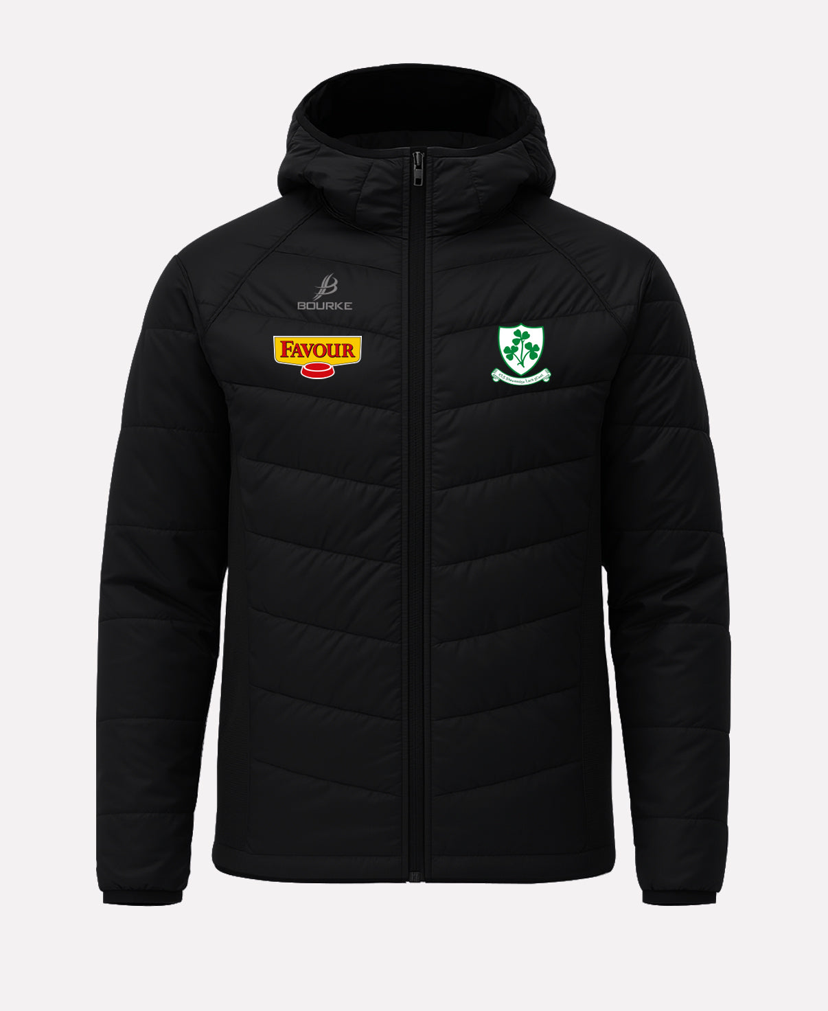 Loughgiel Shamrocks FORTIS Hooded Jacket (Black)