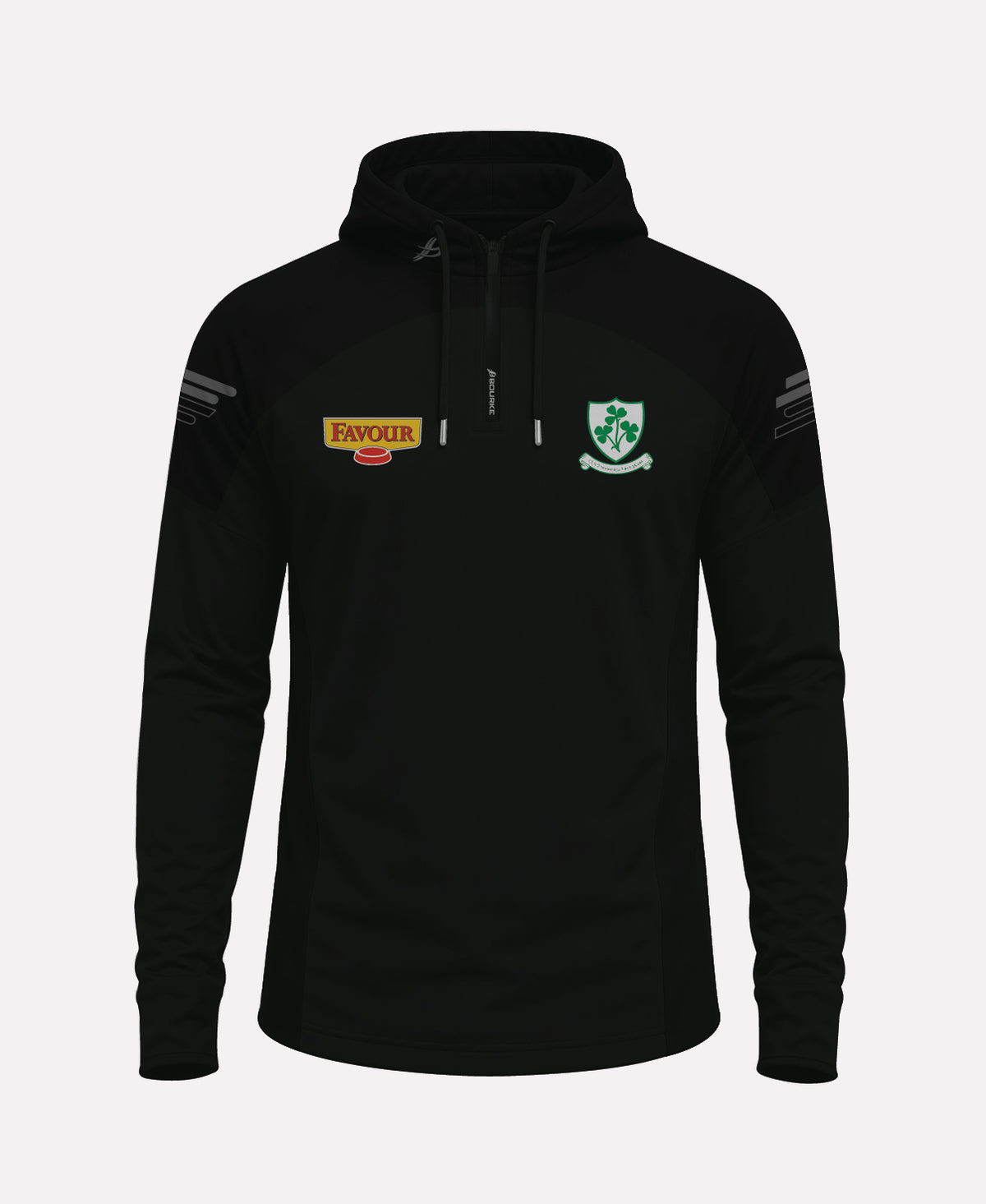 Loughgiel Shamrocks SORA Half Zip Hoodie (Black)