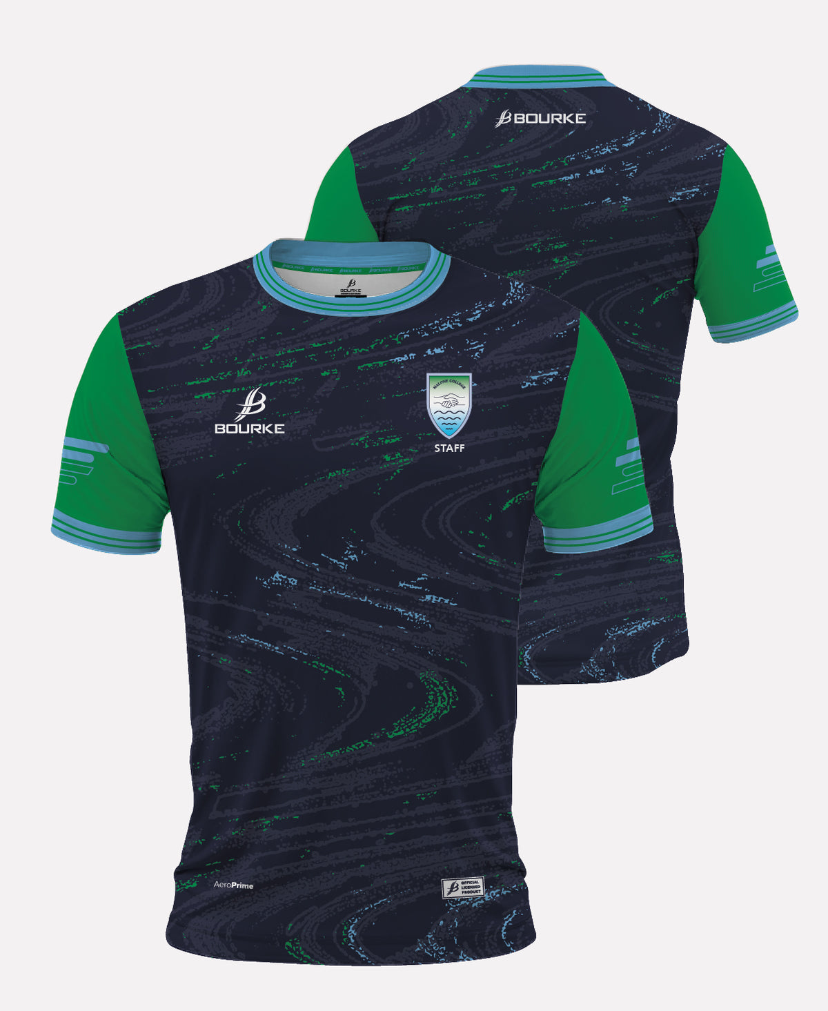 Malone College Belfast STAFF Training Jersey 26/27 (Navy/Green)
