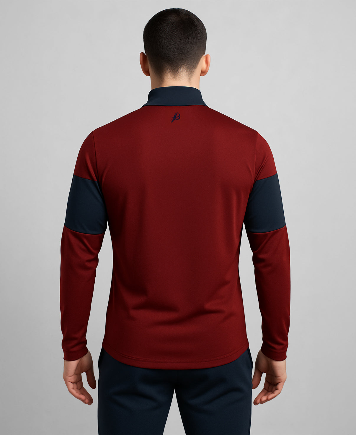 TEASRA Adult Half Zip (Navy/Maroon)