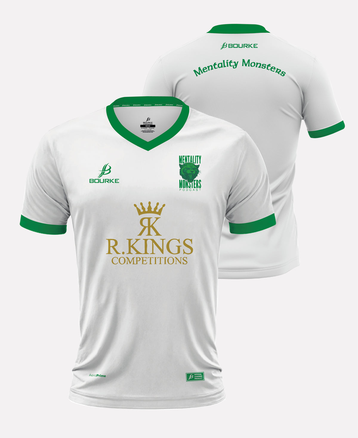 Mentality Monsters Training Jersey 26/27 (White/Green)