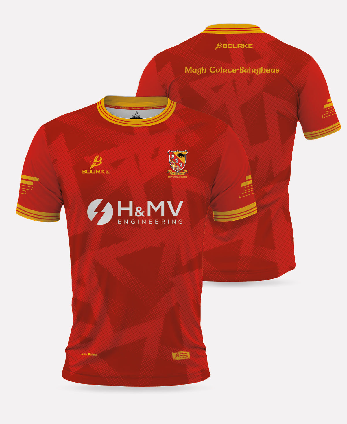 Moycarkey Borris GAA Training Jersey 2026 (Red/Amber)
