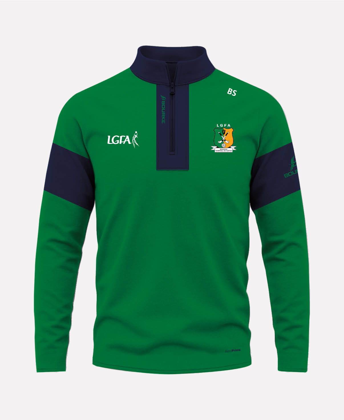 Moyne Templetuohy LGFA TEASRA Half Zip (Navy/Green)