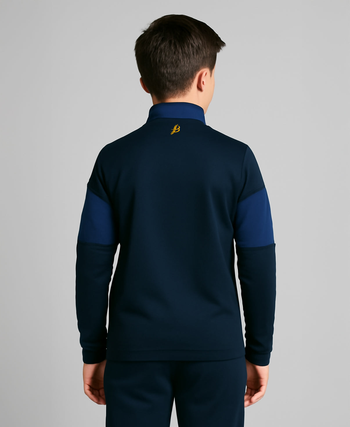 TEASRA Kids Half Zip (Navy/Blue/Amber)