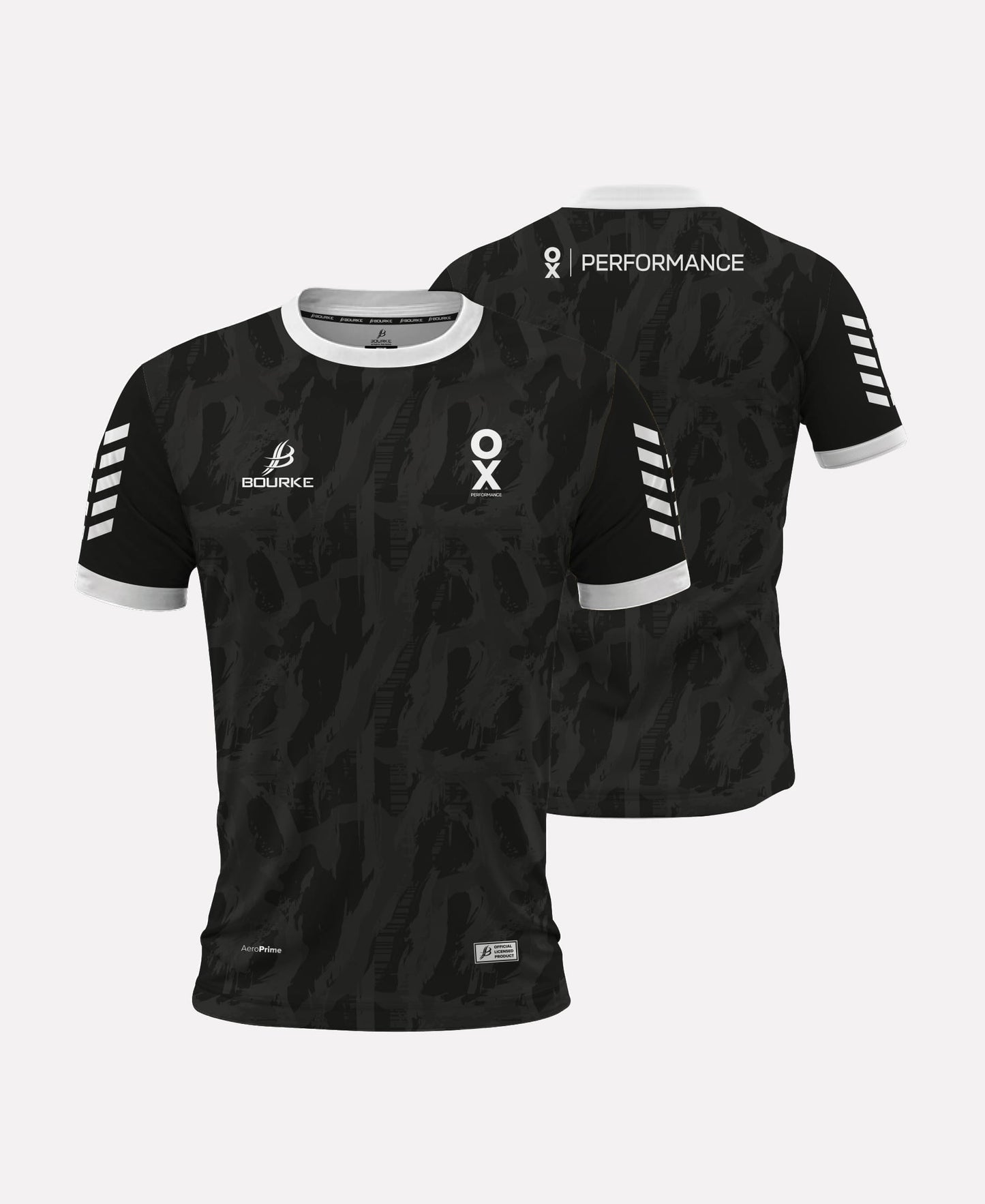 OX Performance Black Shadow Jersey (Black/White)