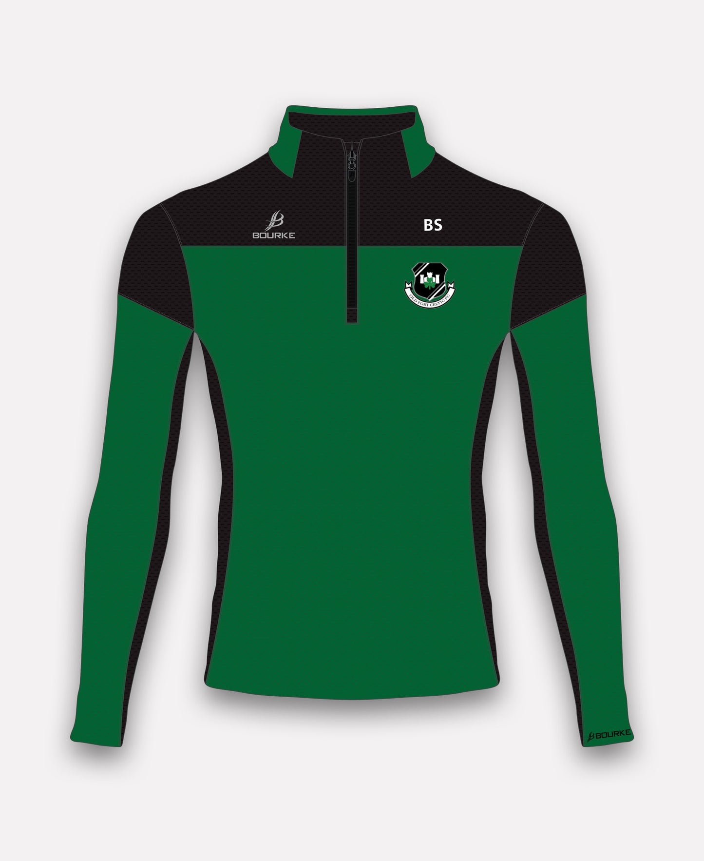 Old Fort Celtic FC TACA Half Zip (Green/Black)