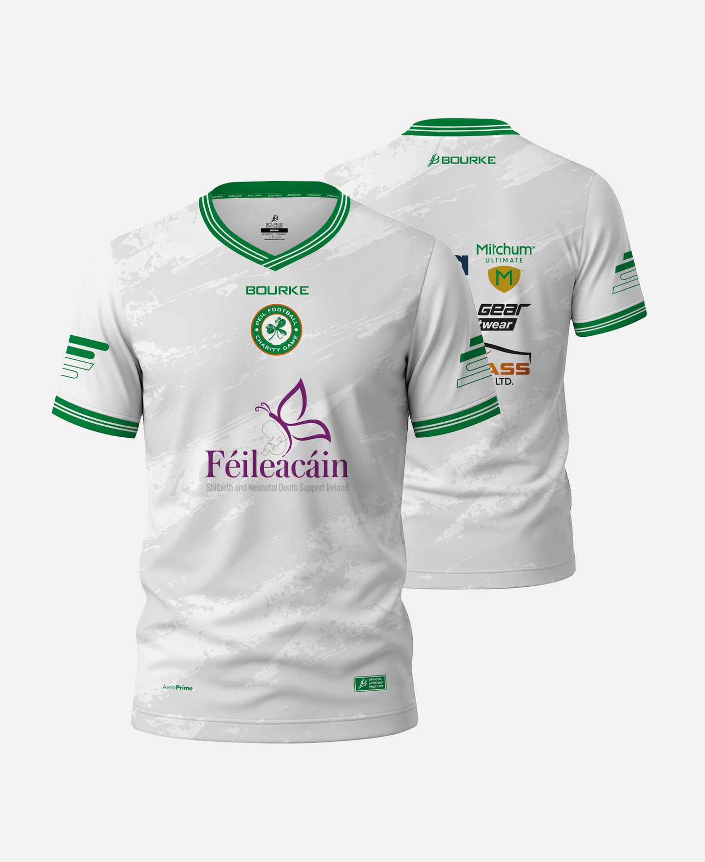 Peil Football Goalie Jersey 2026 (White/Green)