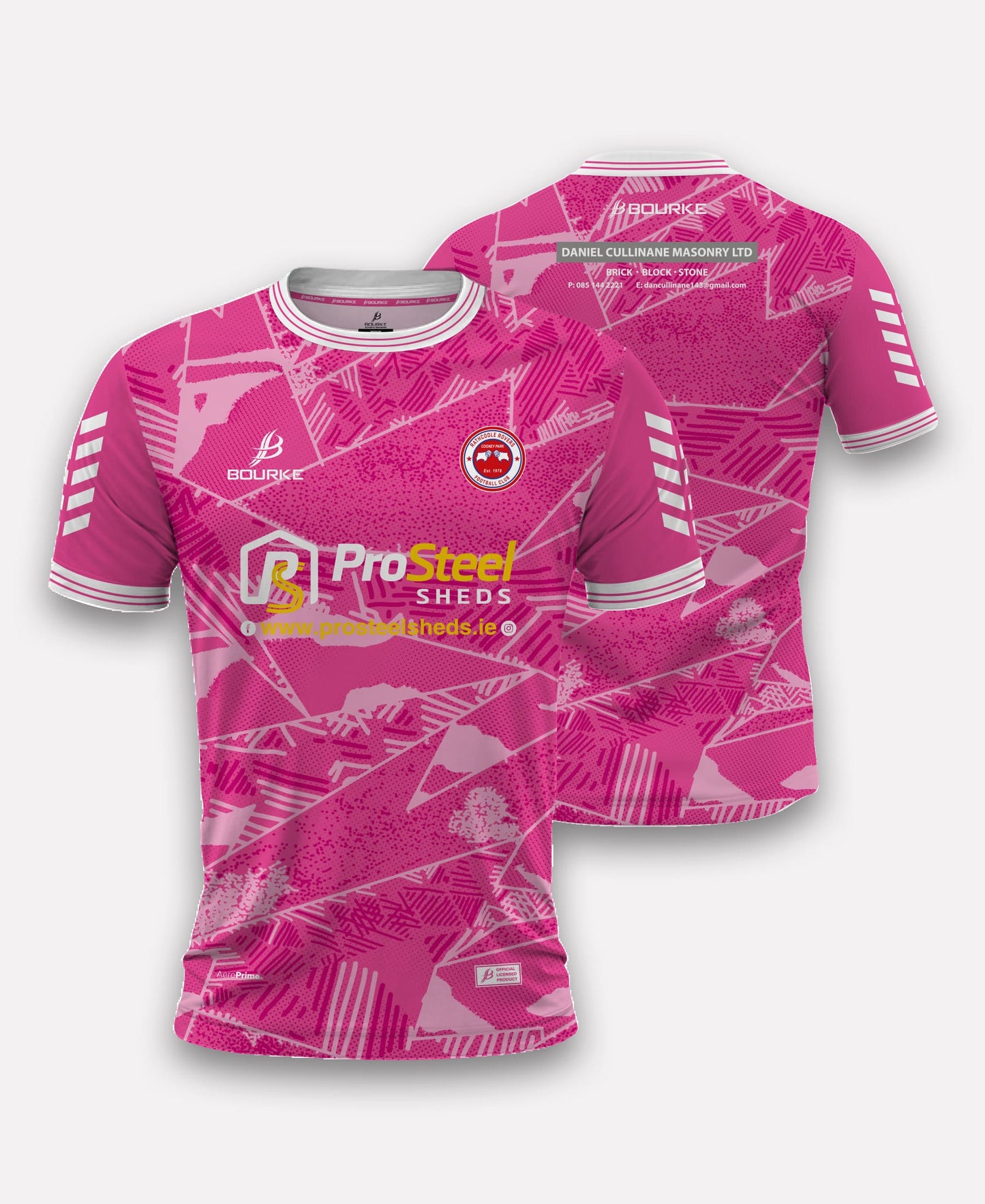 Rathcoole Rovers FC U15 HOME Goalkeeper Jersey (Pink)