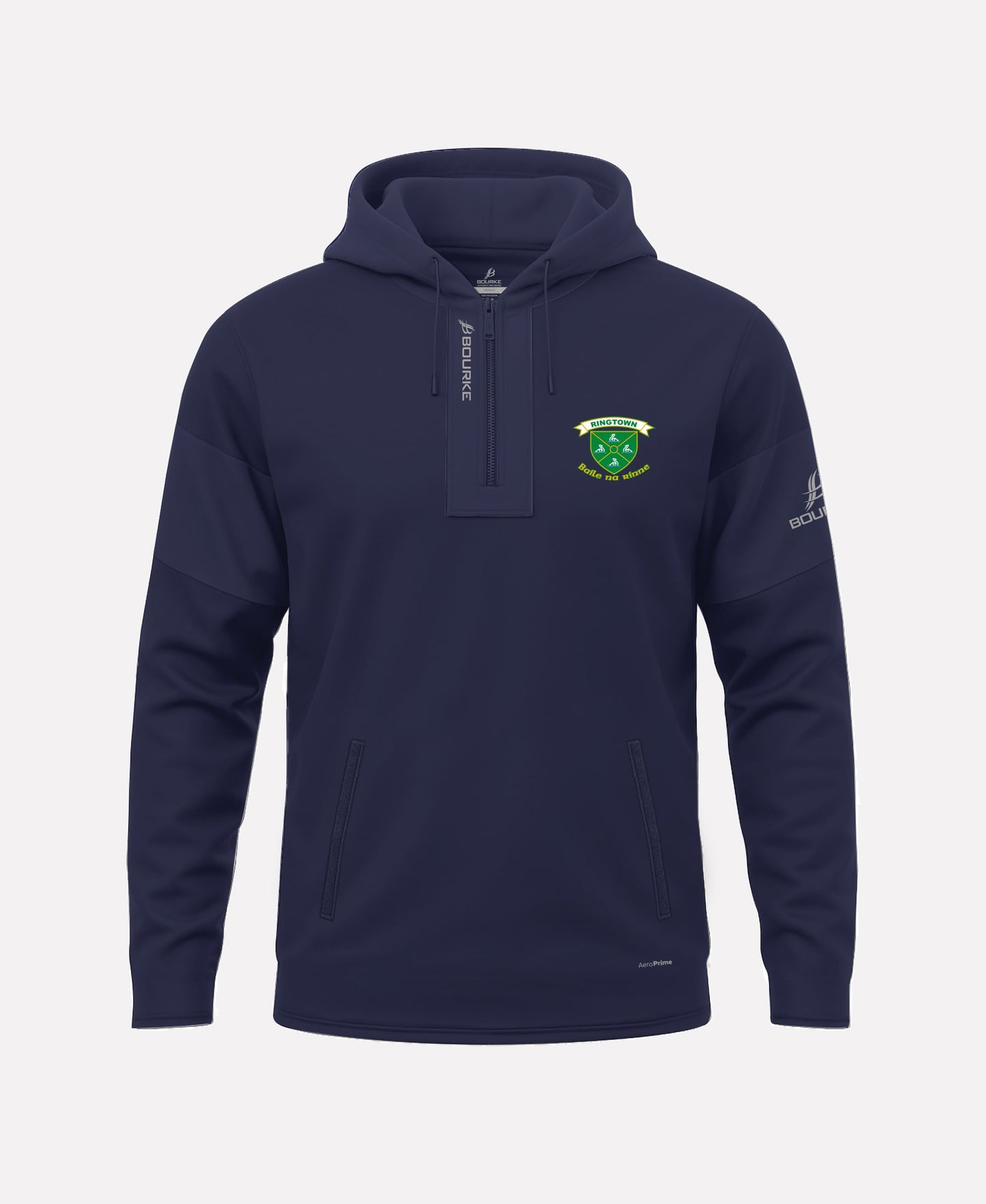 Ringtown Camogie TEASRA Half Zip Hoodie (Navy)