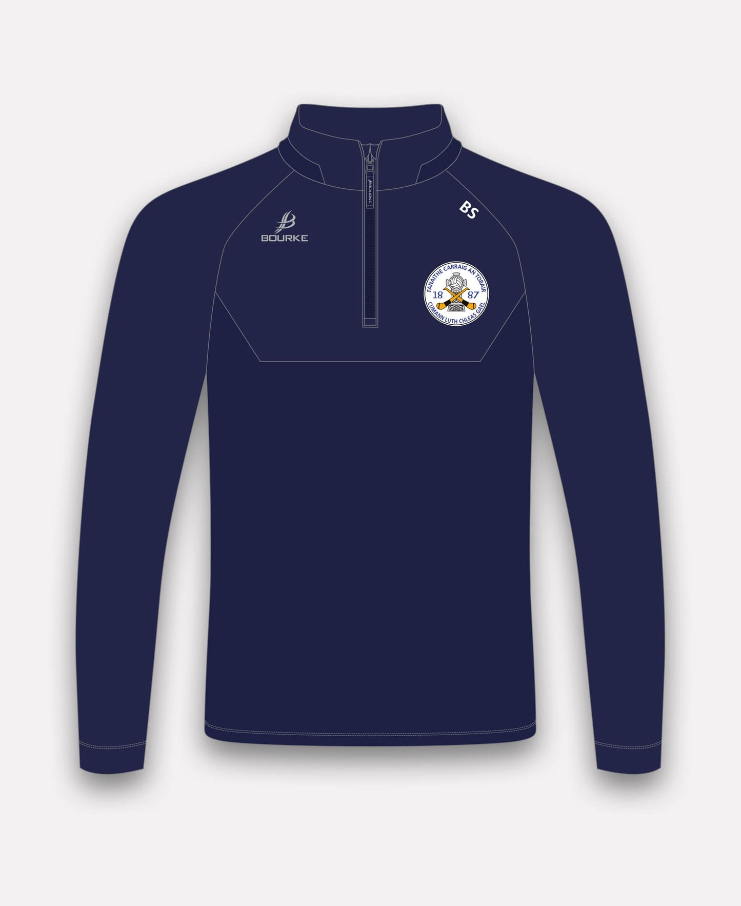 Rockwell Rovers LGFA BARR Half Zip (Navy)