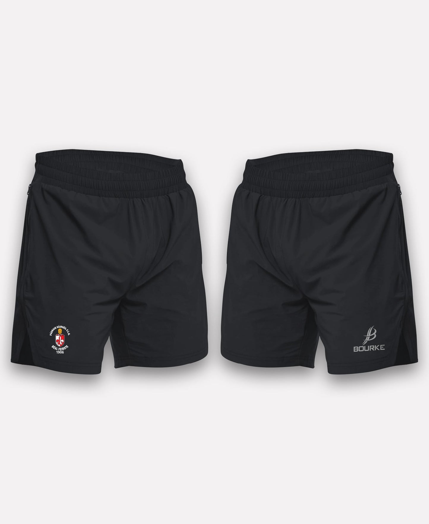 Sarsfields GAA Belfast BARR Gym Shorts (Black)